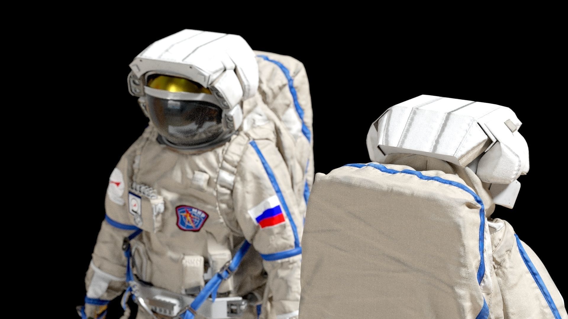 SPACESUIT Russian Orlan 3D model_10