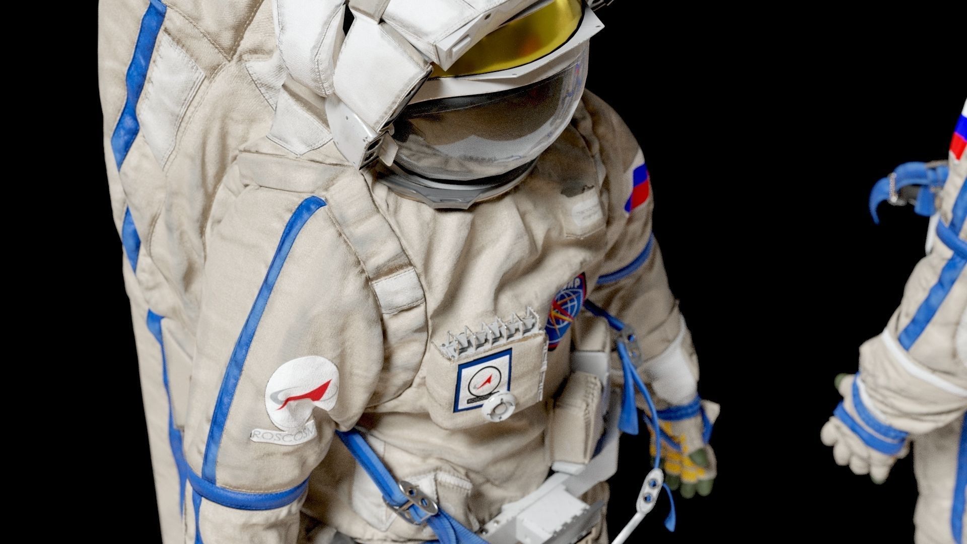 SPACESUIT Russian Orlan 3D model_12
