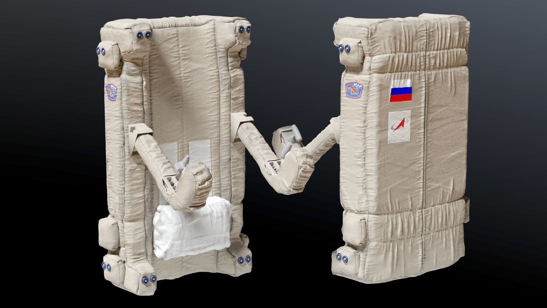 SPACESUIT Russian Orlan 3D model_17