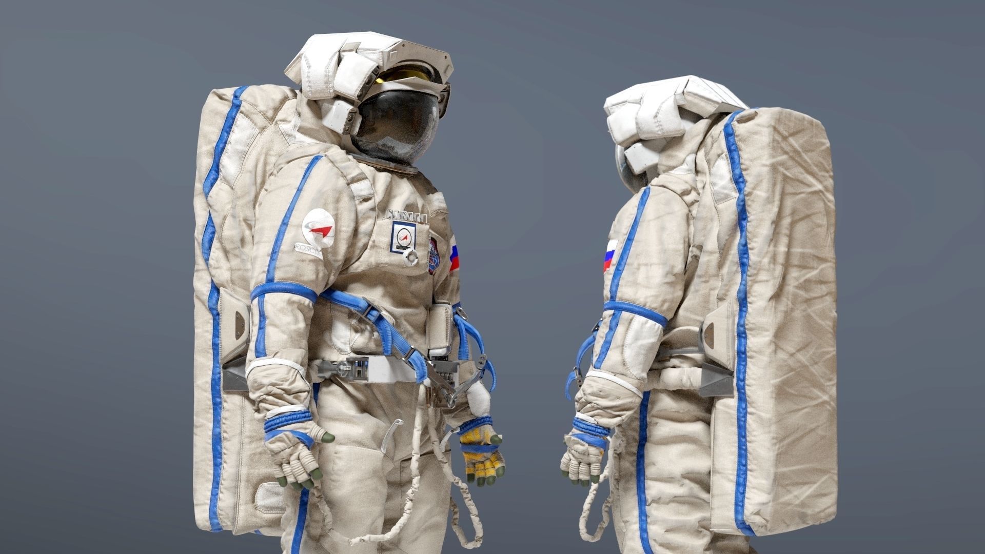 SPACESUIT Russian Orlan 3D model_3