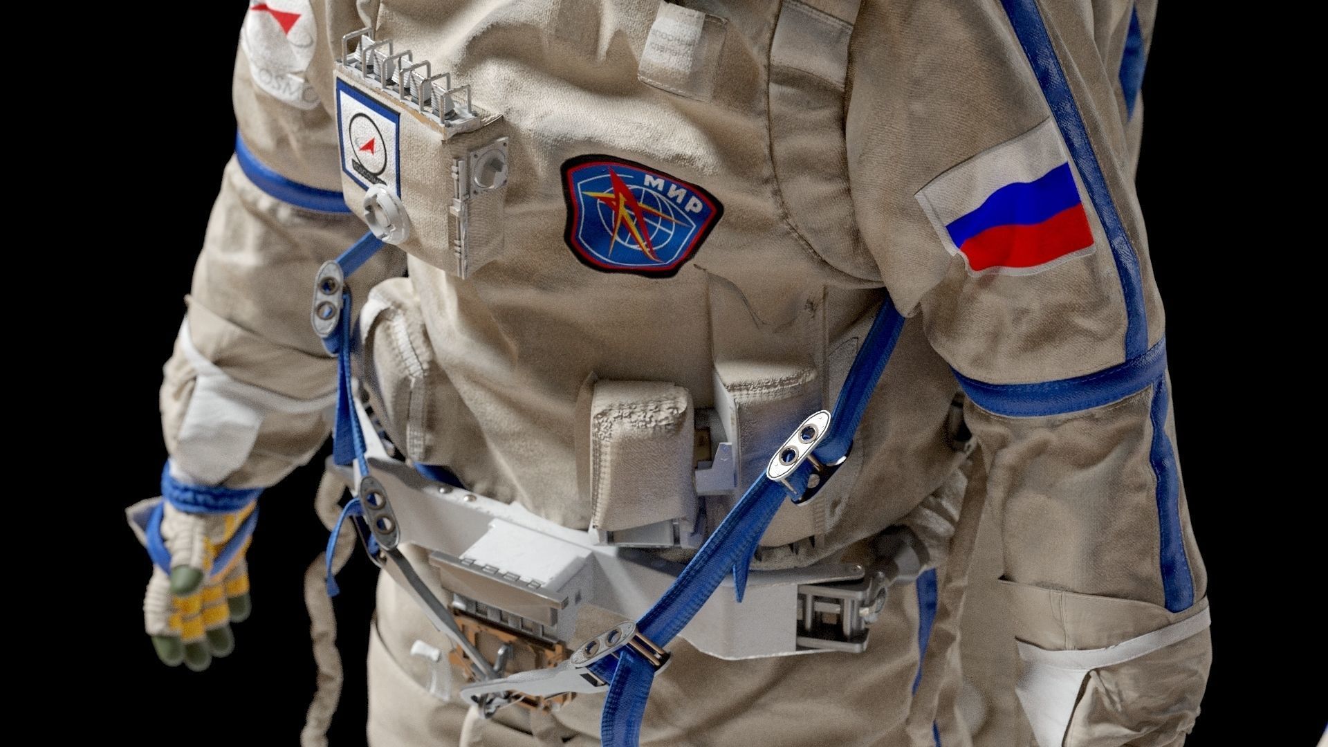 SPACESUIT Russian Orlan 3D model_14