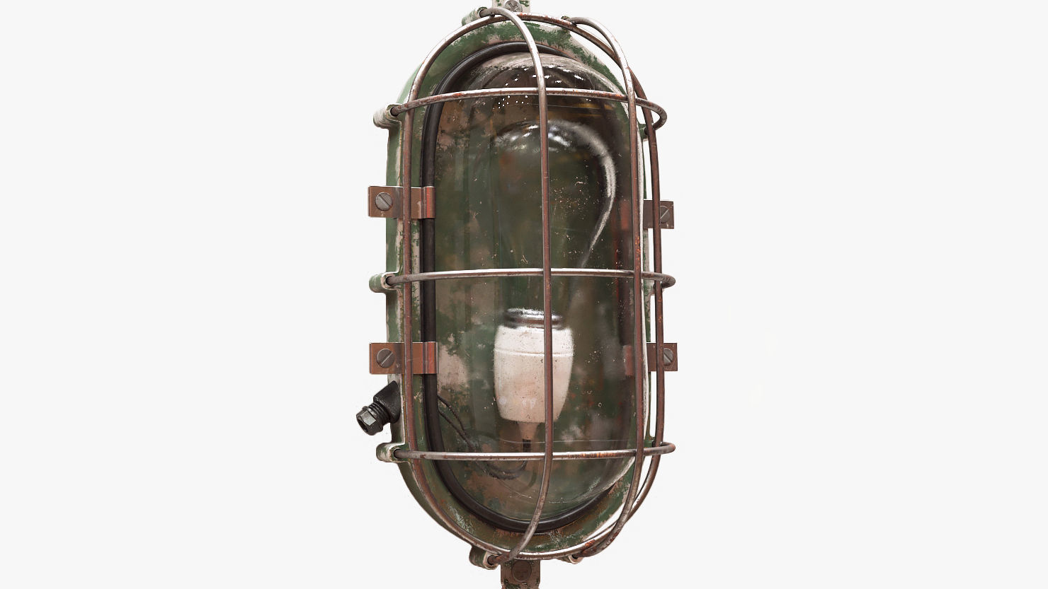 bulkhead light 3D model_1