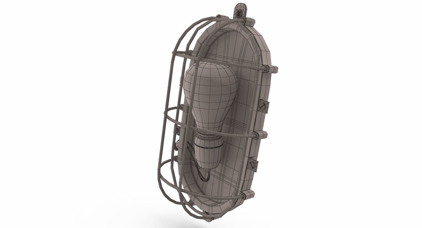 bulkhead light 3D model_10