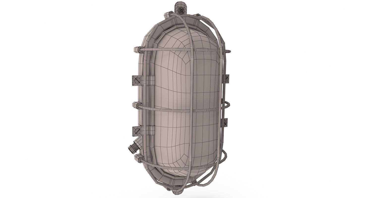 bulkhead light 3D model_7