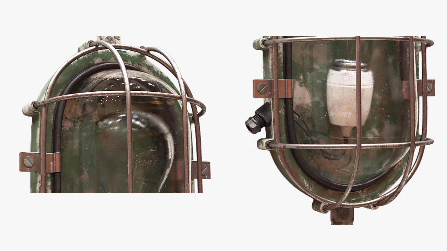 bulkhead light 3D model_4