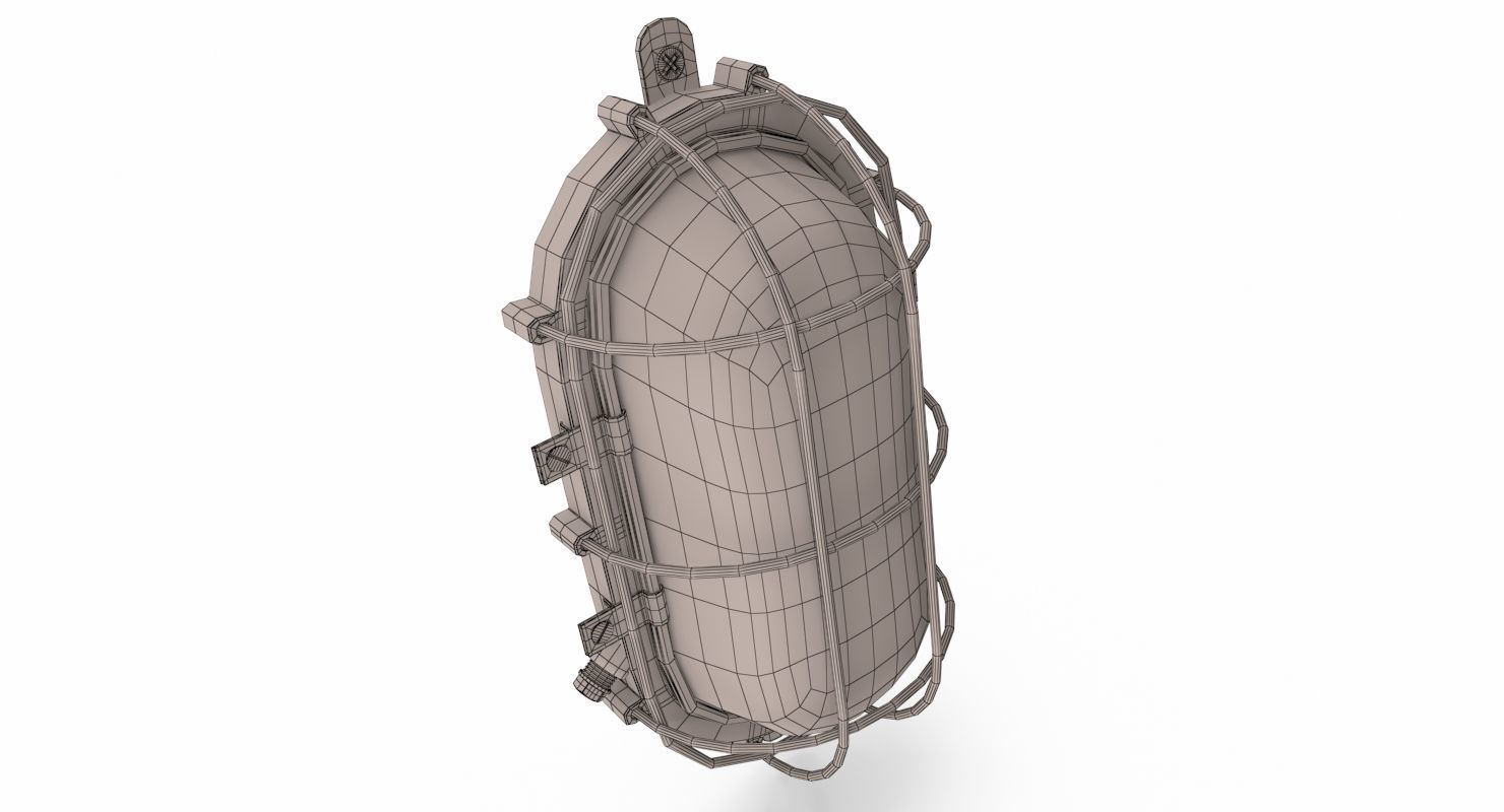 bulkhead light 3D model_8