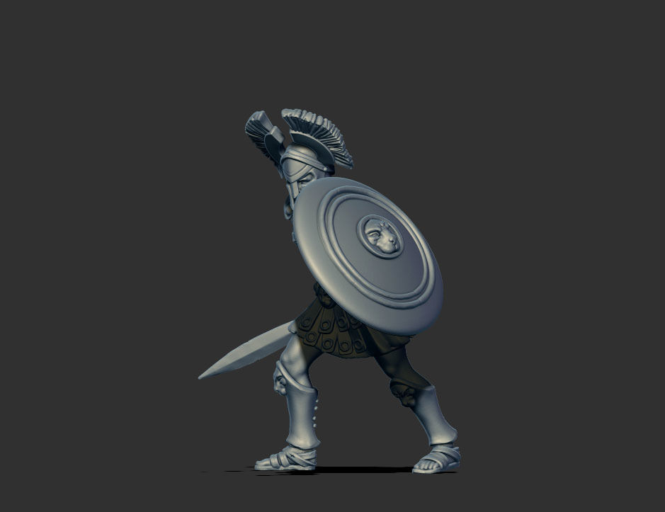Greek hoplite - Aristeo 35 mm scale - 3D print model 3D print model_6