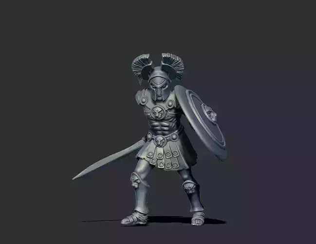 Greek hoplite - Aristeo 35 mm scale - 3D print model