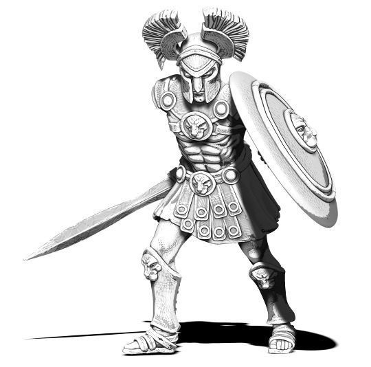 Greek hoplite - Aristeo 35 mm scale - 3D print model 3D print model_7