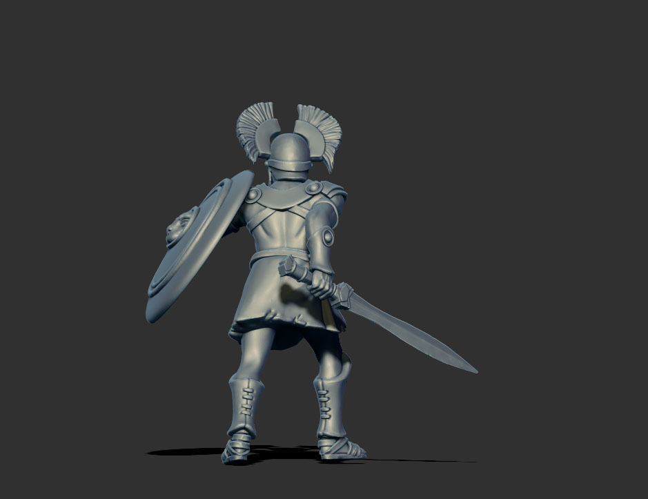 Greek hoplite - Aristeo 35 mm scale - 3D print model 3D print model_5