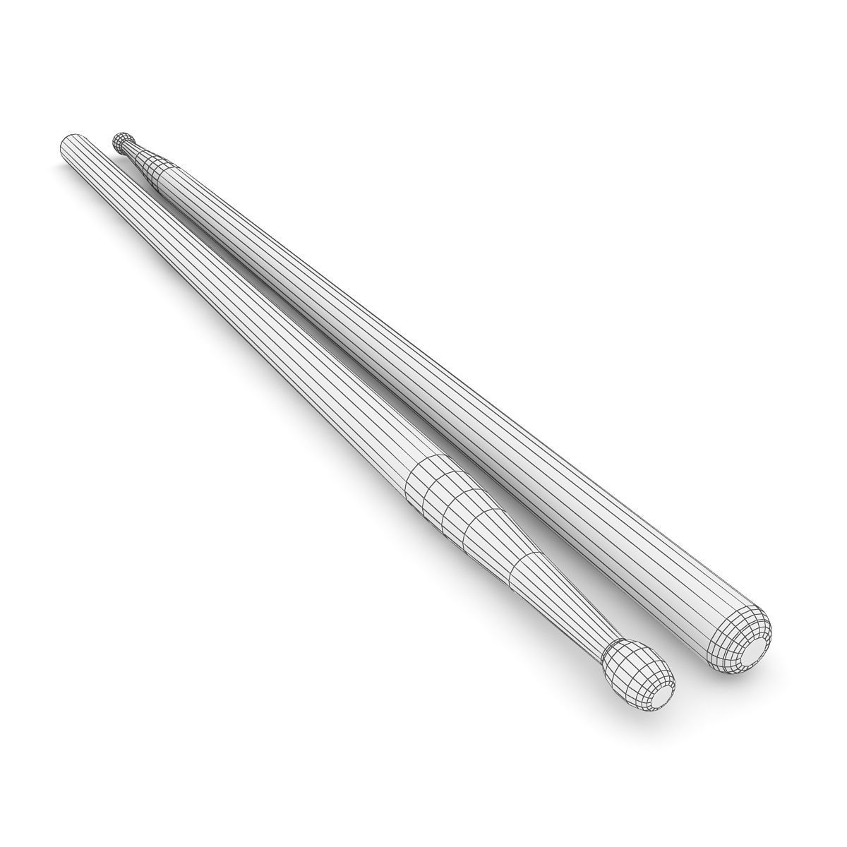 Drum Sticks 3D model_4