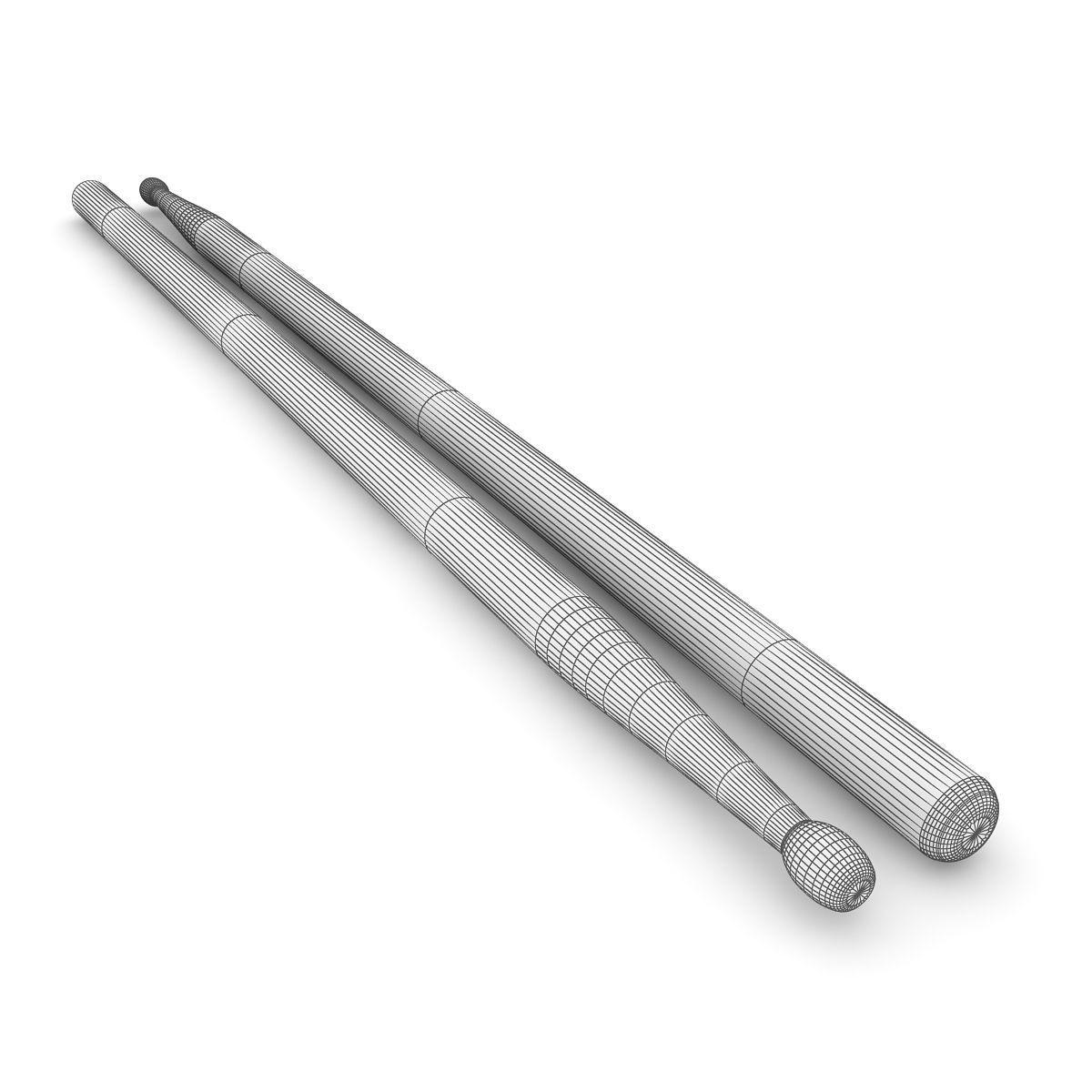Drum Sticks 3D model_3