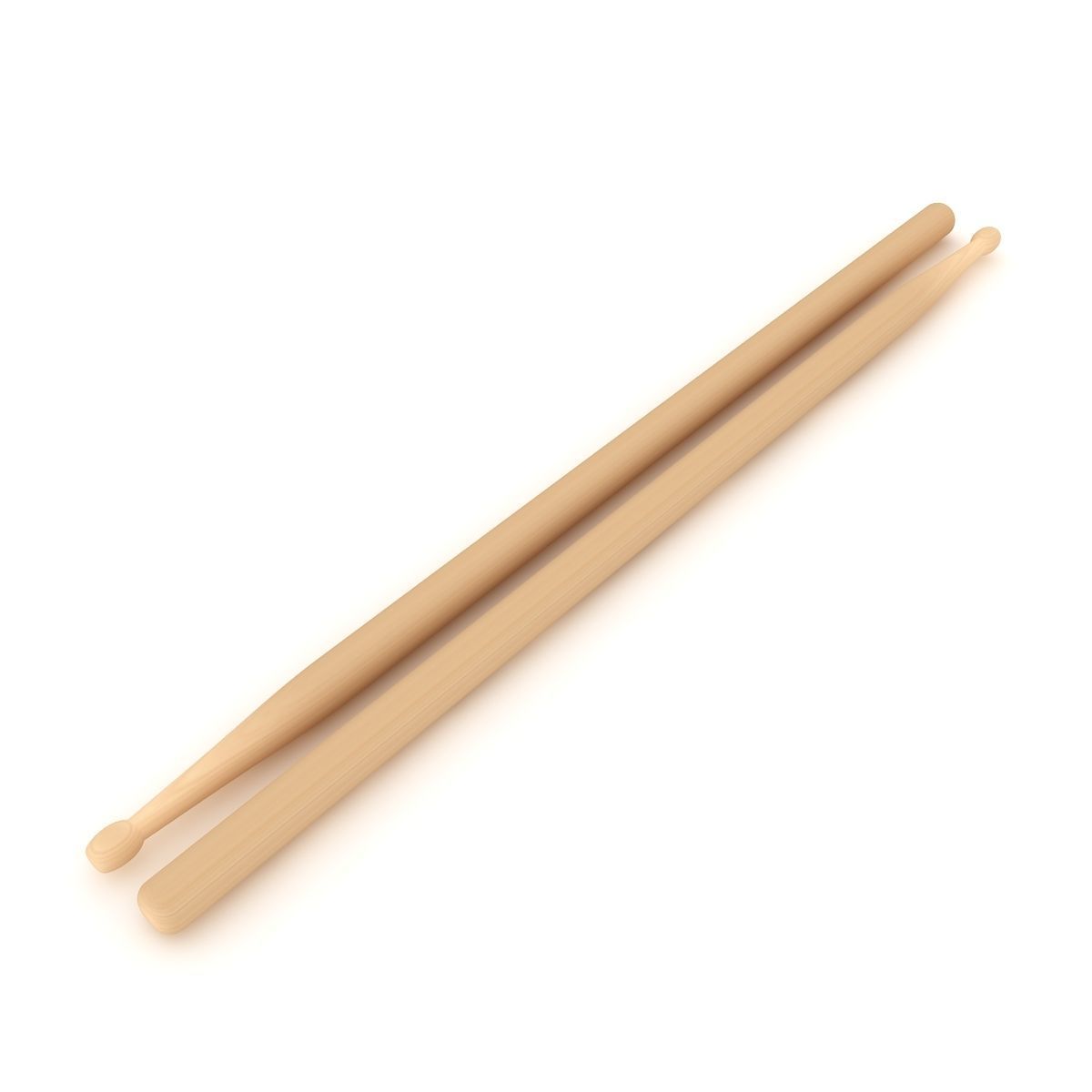 Drum Sticks 3D model_1