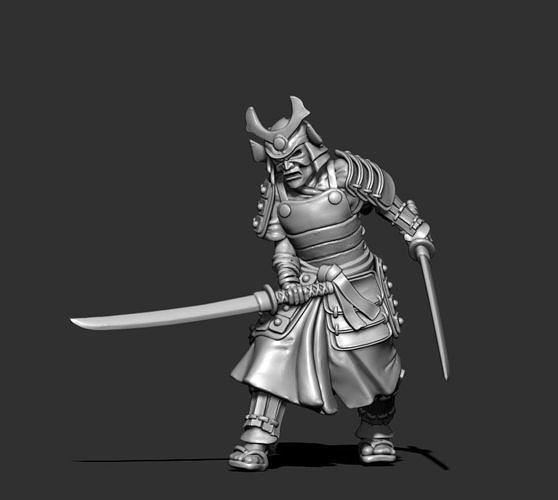Samourai - Saito 35 mm scale - 3D print model 3D print model