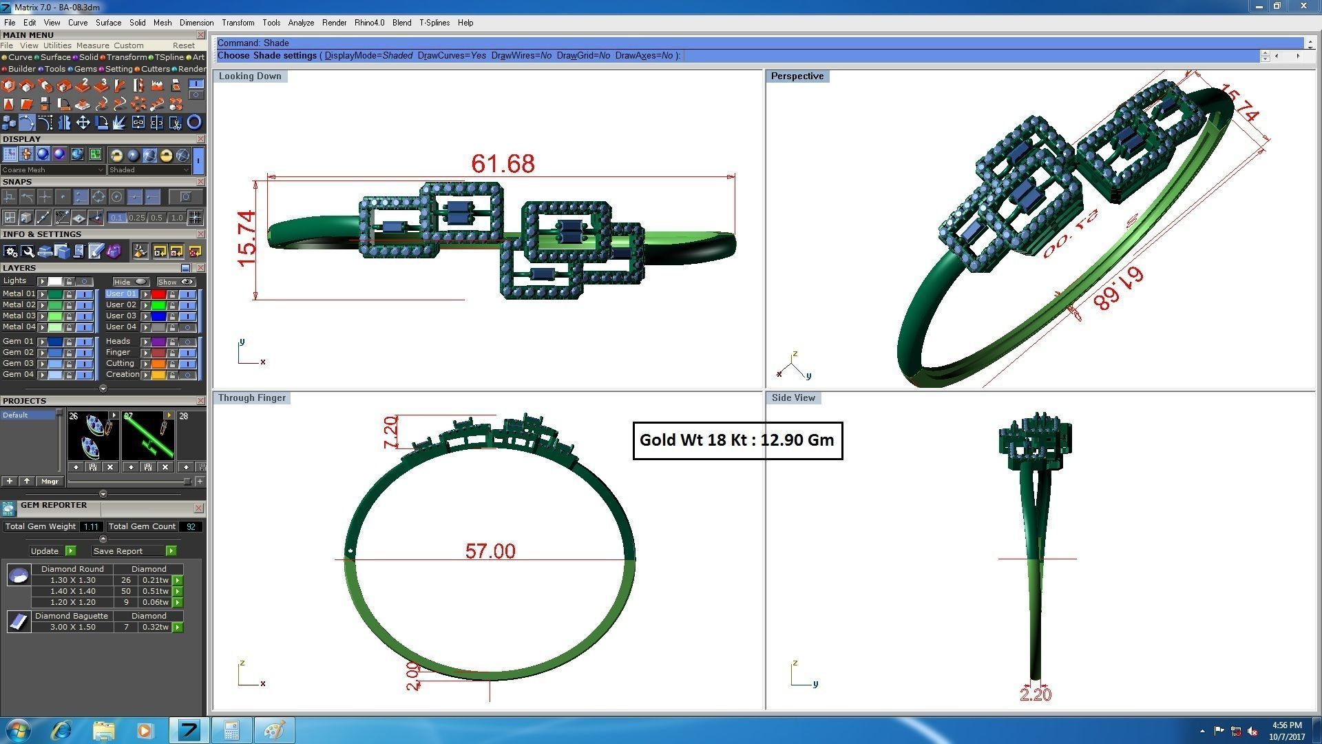 33 Women bracelets 3dm stl render detail 3D print model 3D print model_10