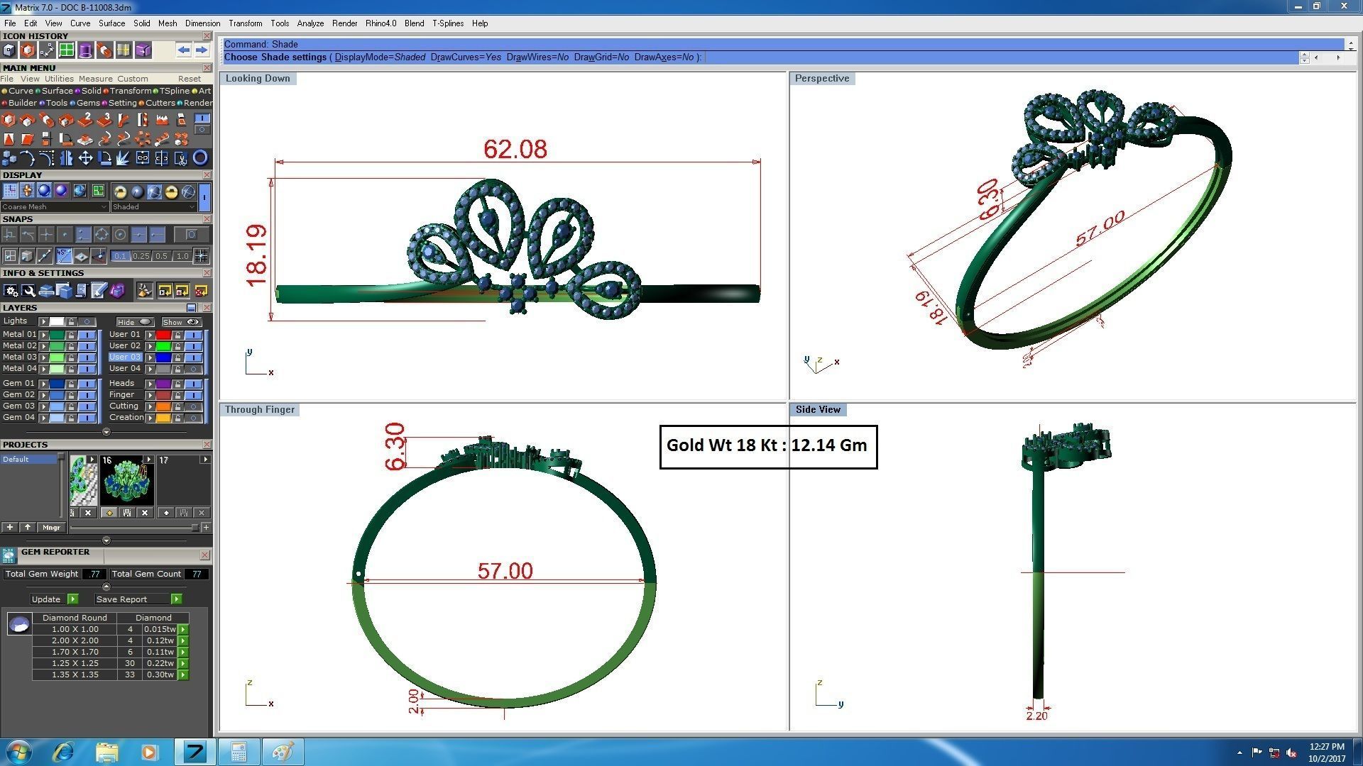 33 Women bracelets 3dm stl render detail 3D print model 3D print model_33