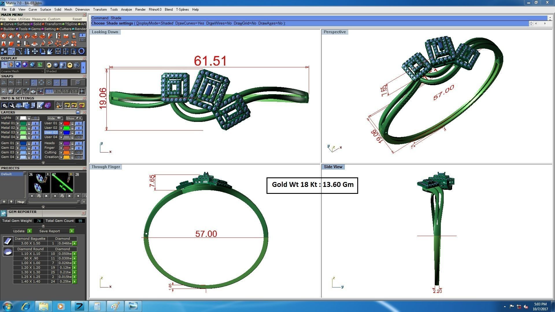 33 Women bracelets 3dm stl render detail 3D print model 3D print model_9