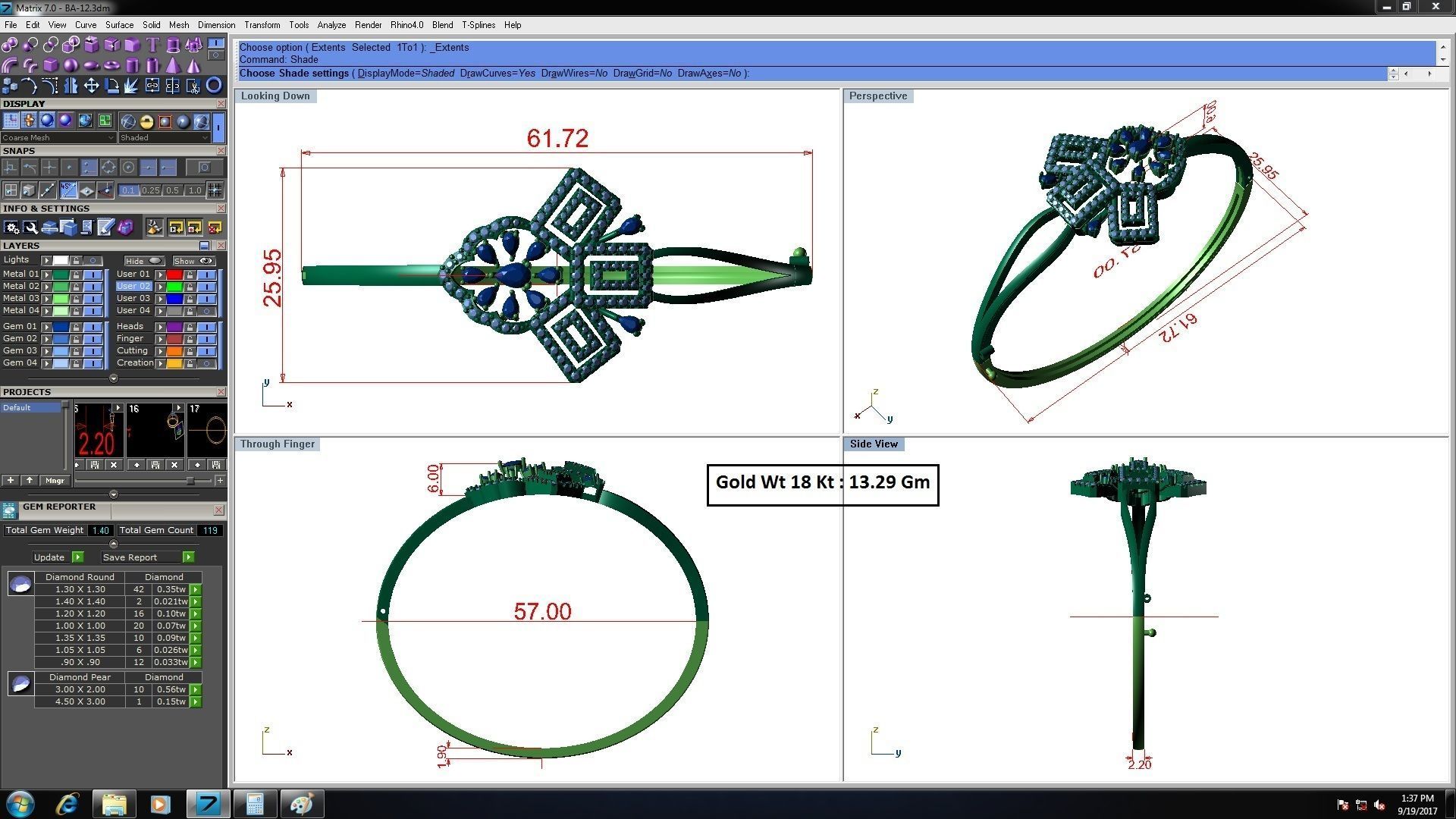 33 Women bracelets 3dm stl render detail 3D print model 3D print model_14