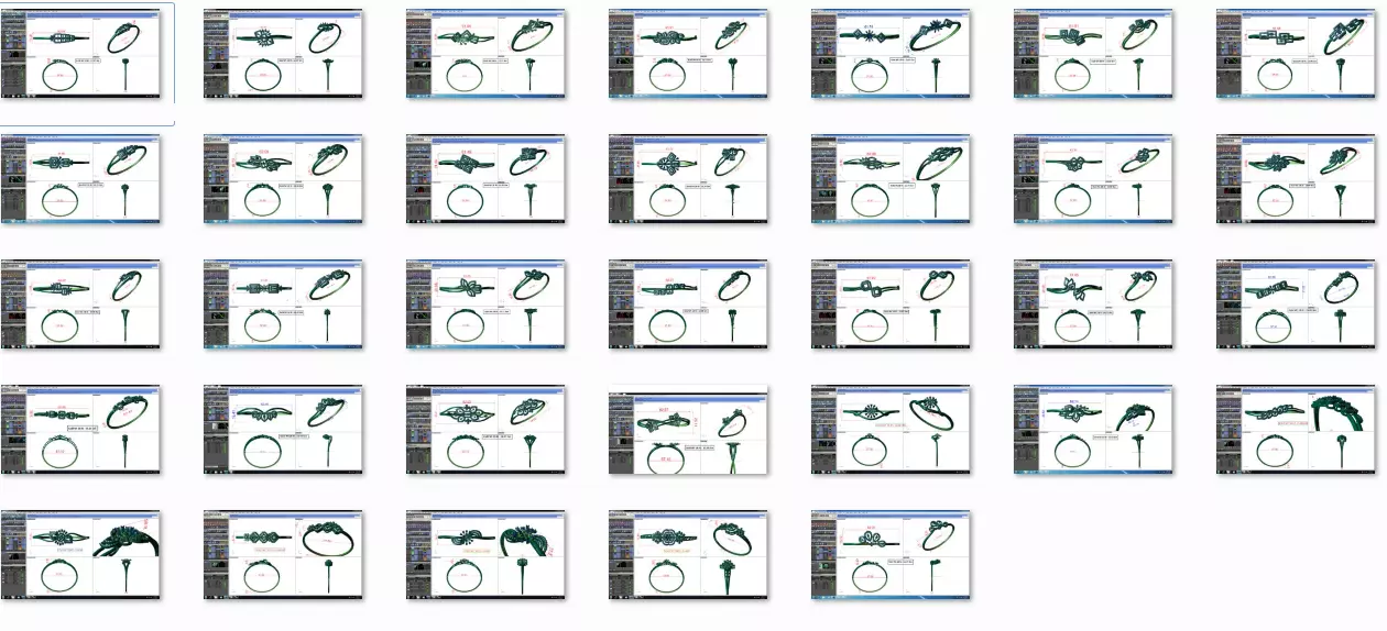 33 Women bracelets 3dm stl render detail 3D print model 3D print model_0