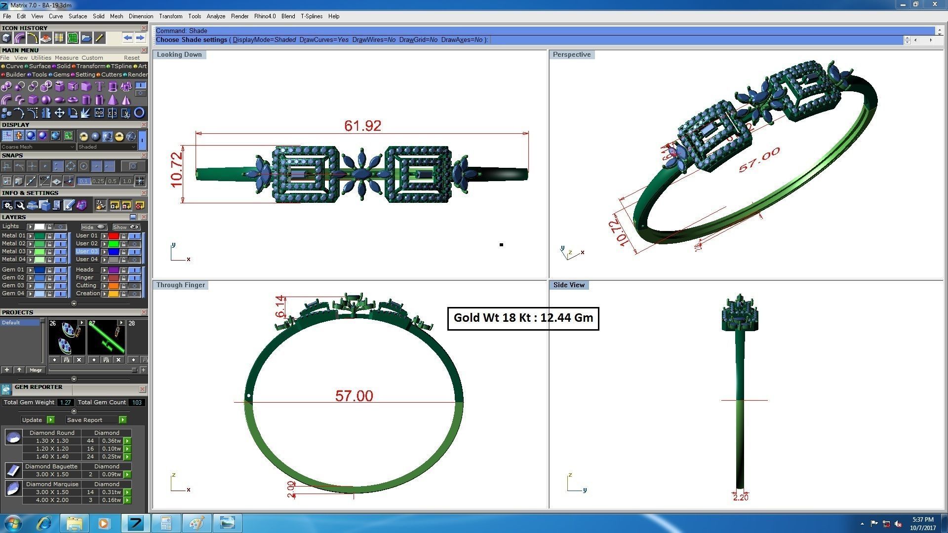 33 Women bracelets 3dm stl render detail 3D print model 3D print model_3
