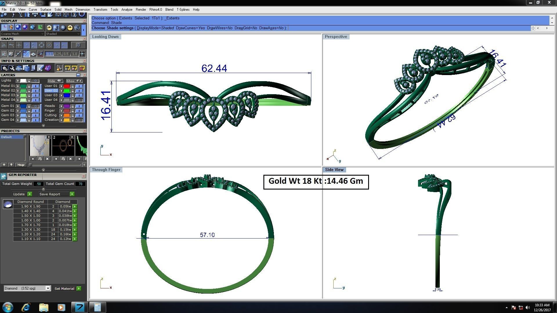 33 Women bracelets 3dm stl render detail 3D print model 3D print model_23