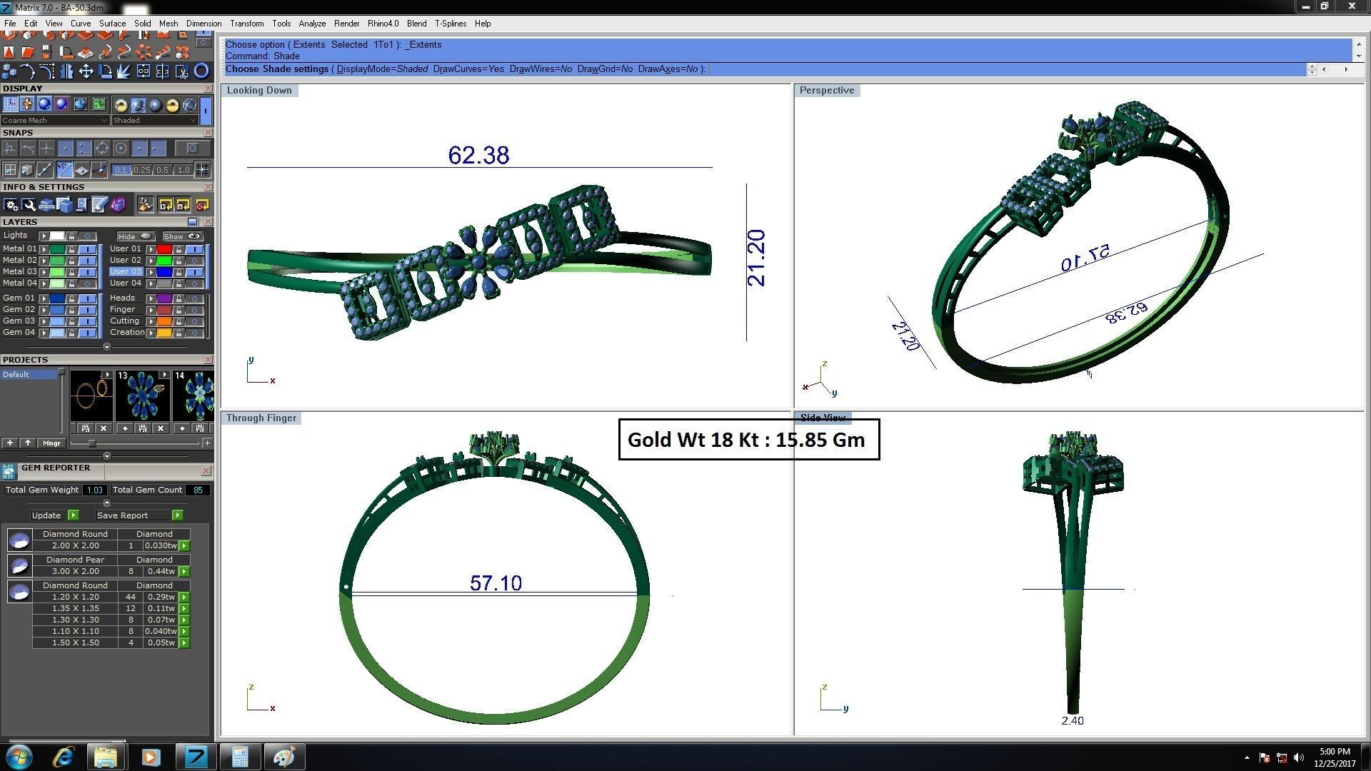 33 Women bracelets 3dm stl render detail 3D print model 3D print model_21