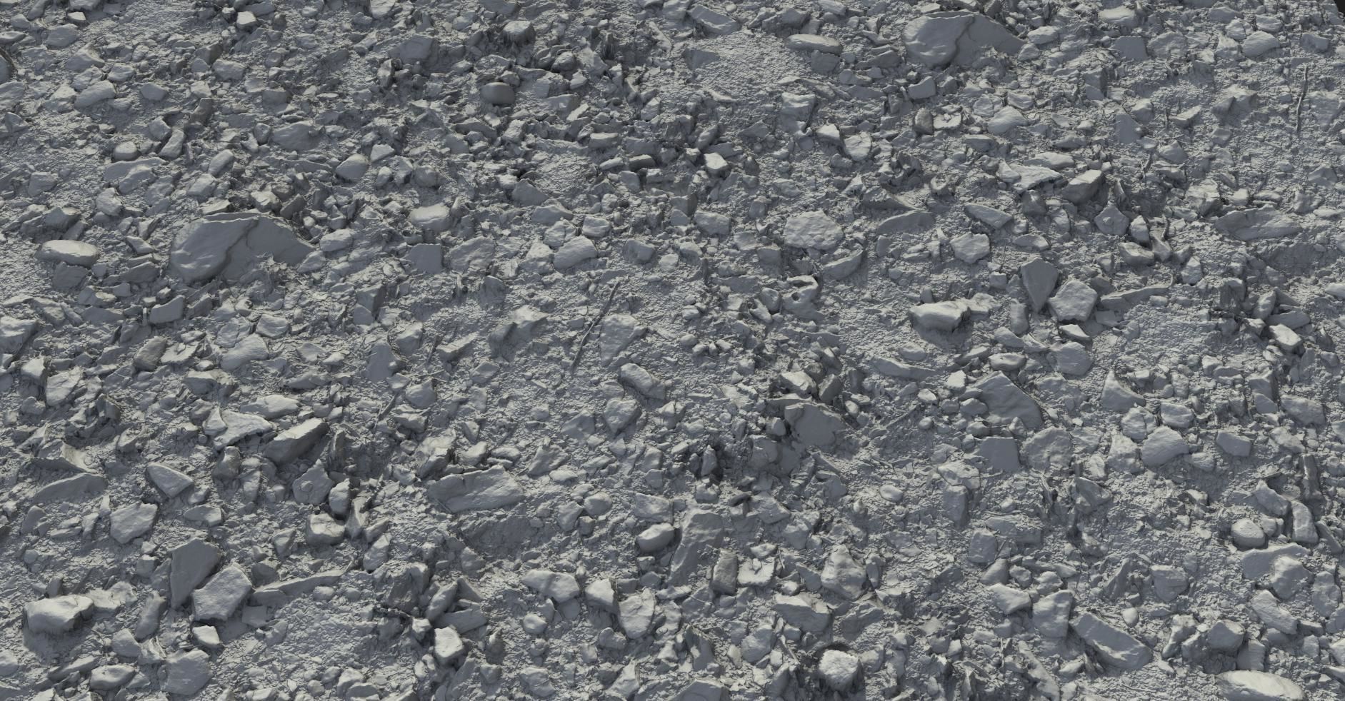 PBR Scanned Large Stone Soil Texture_3