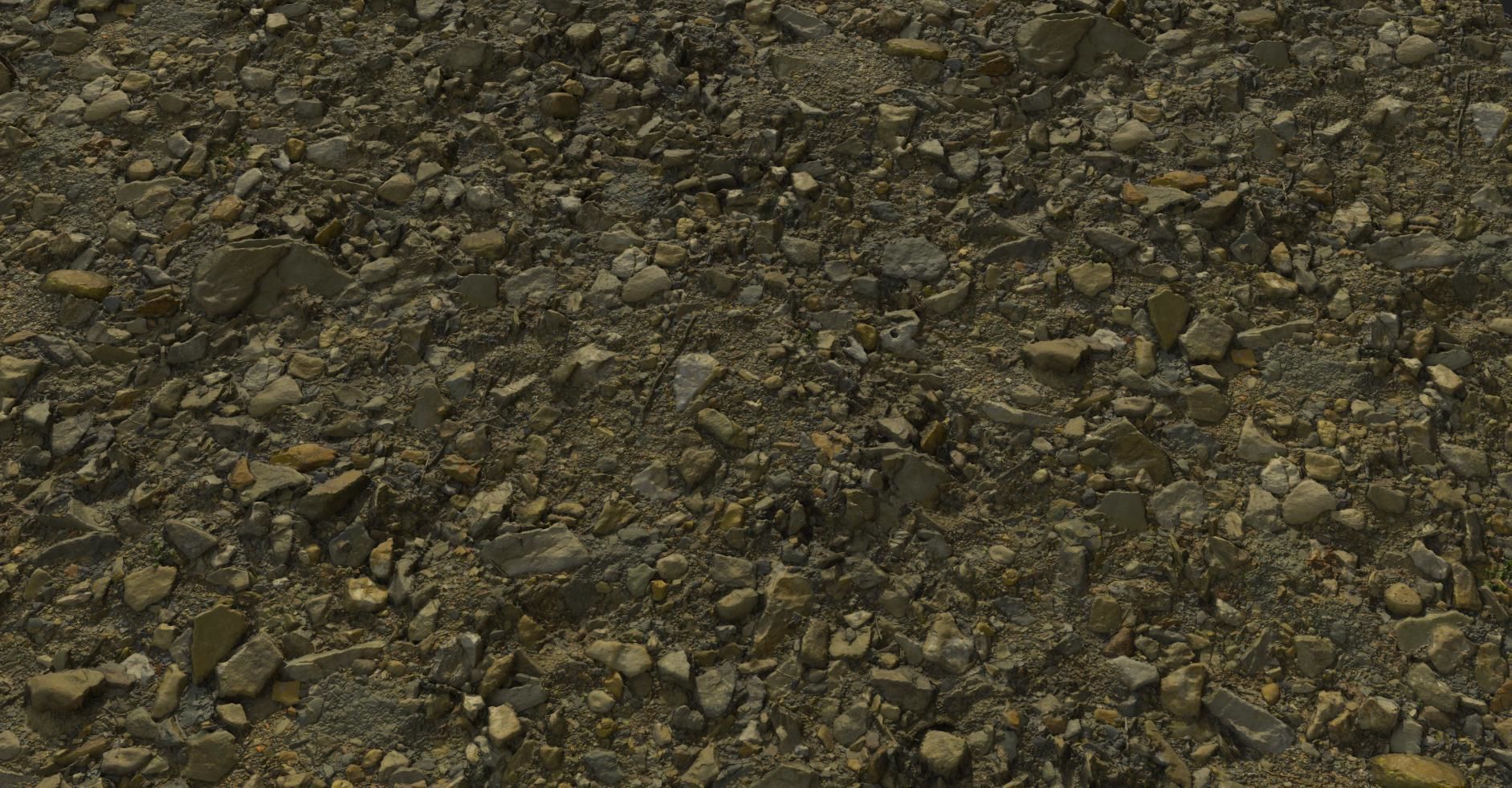 PBR Scanned Large Stone Soil Texture_2