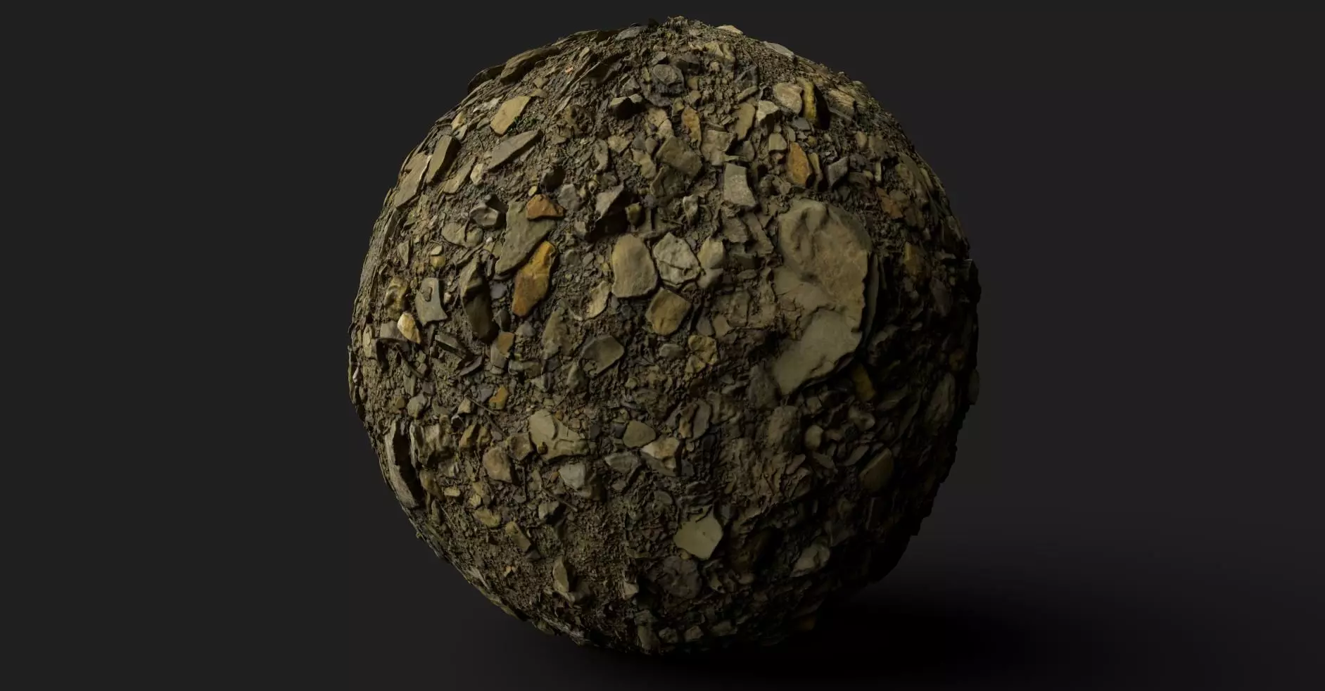 PBR Scanned Large Stone Soil Texture_0