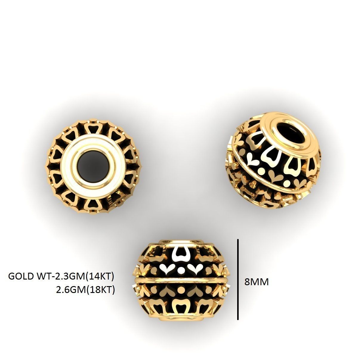 100 Balls Beeds Para 3dm stl print model bulk collection  3D print model_141