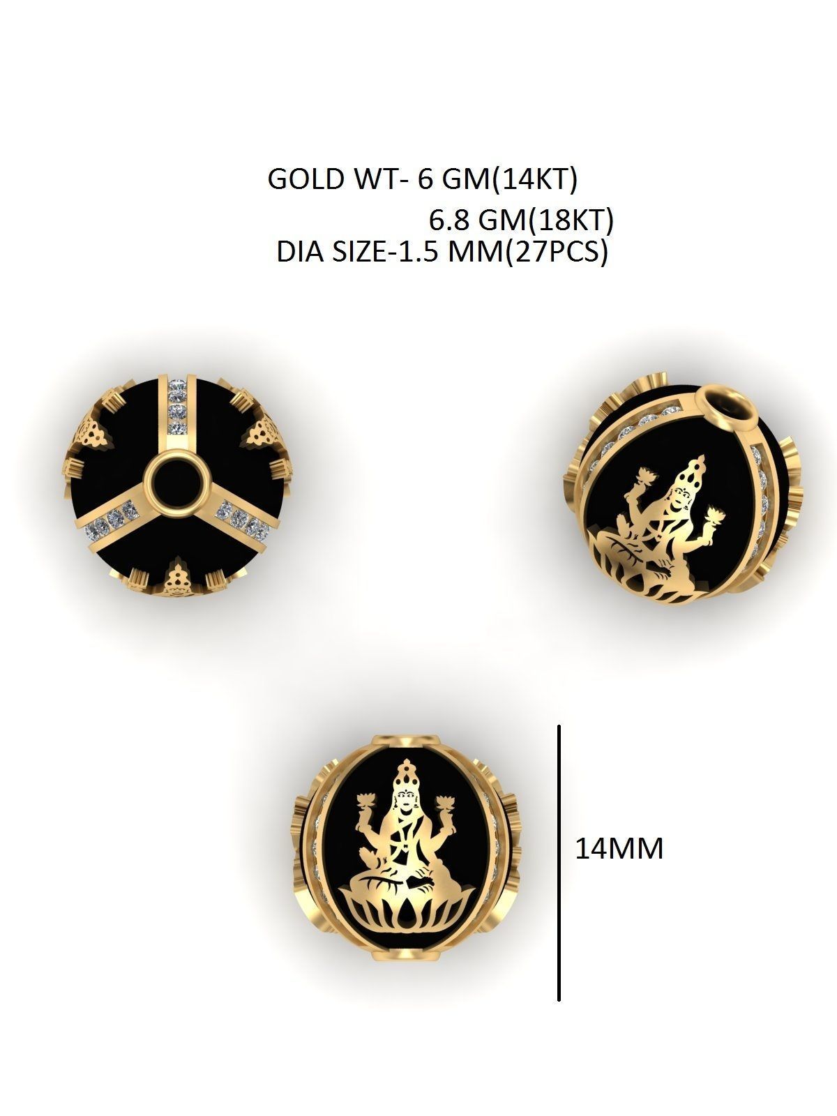 100 Balls Beeds Para 3dm stl print model bulk collection  3D print model_55