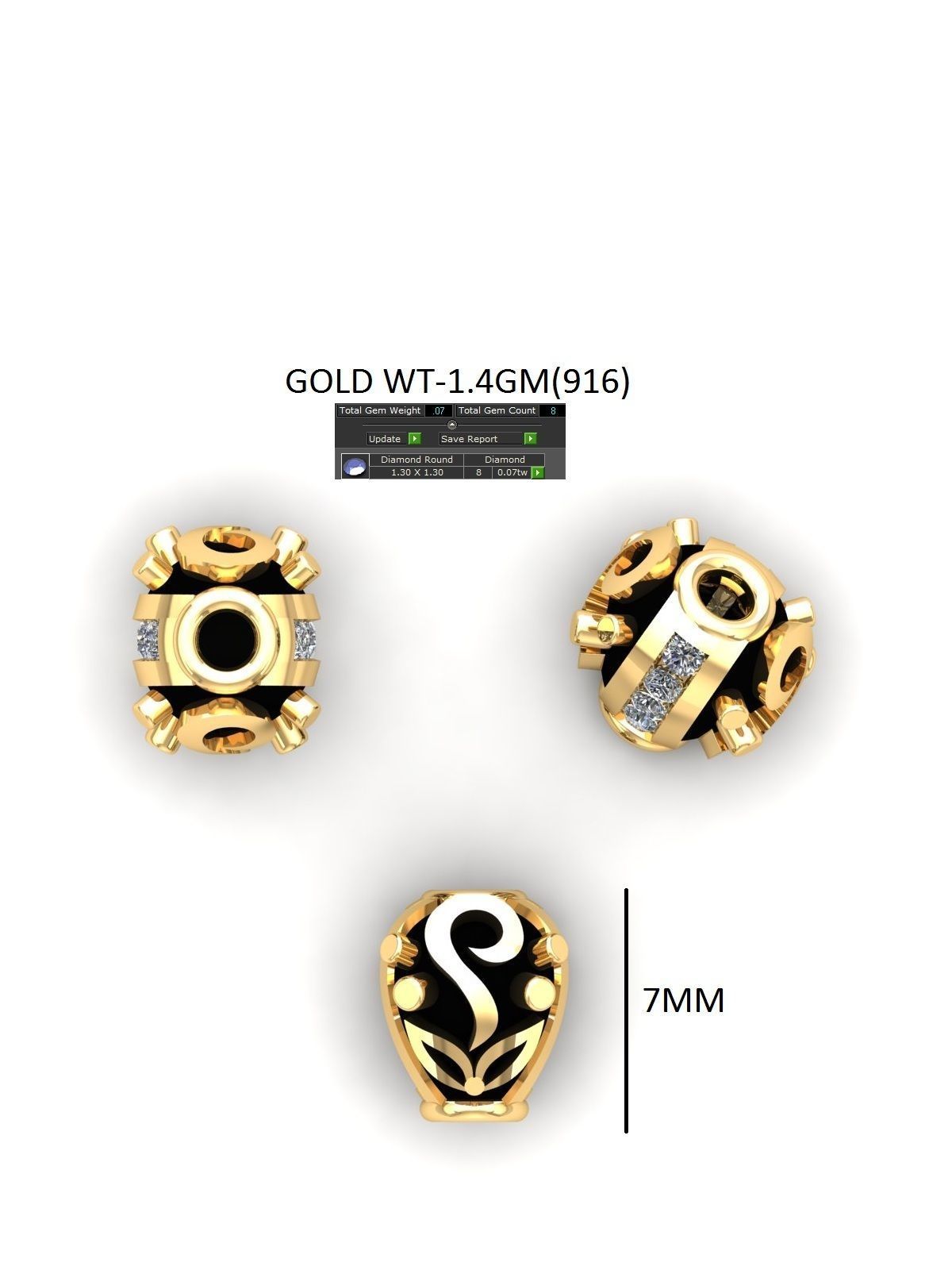 100 Balls Beeds Para 3dm stl print model bulk collection  3D print model_113