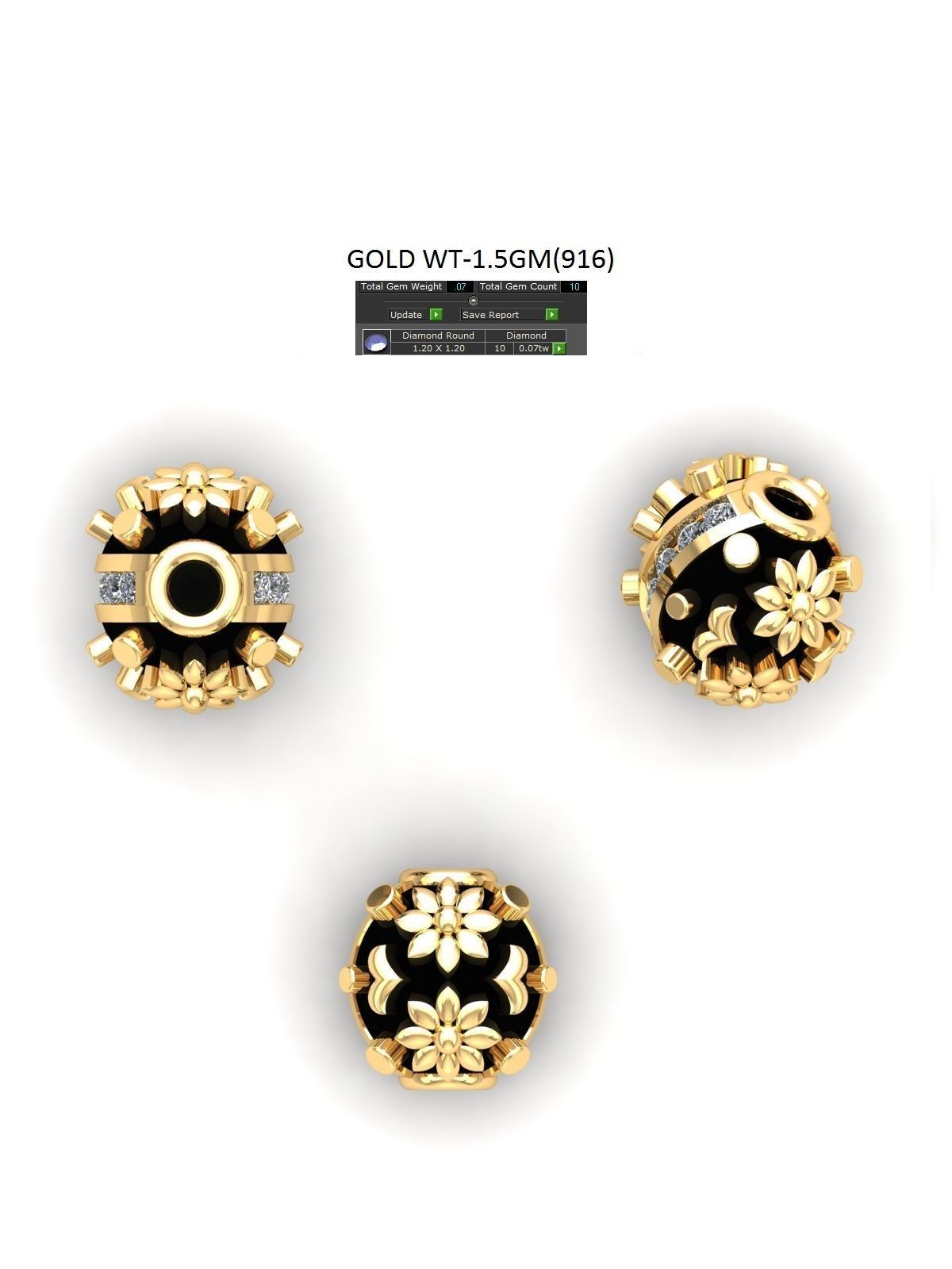 100 Balls Beeds Para 3dm stl print model bulk collection  3D print model_52