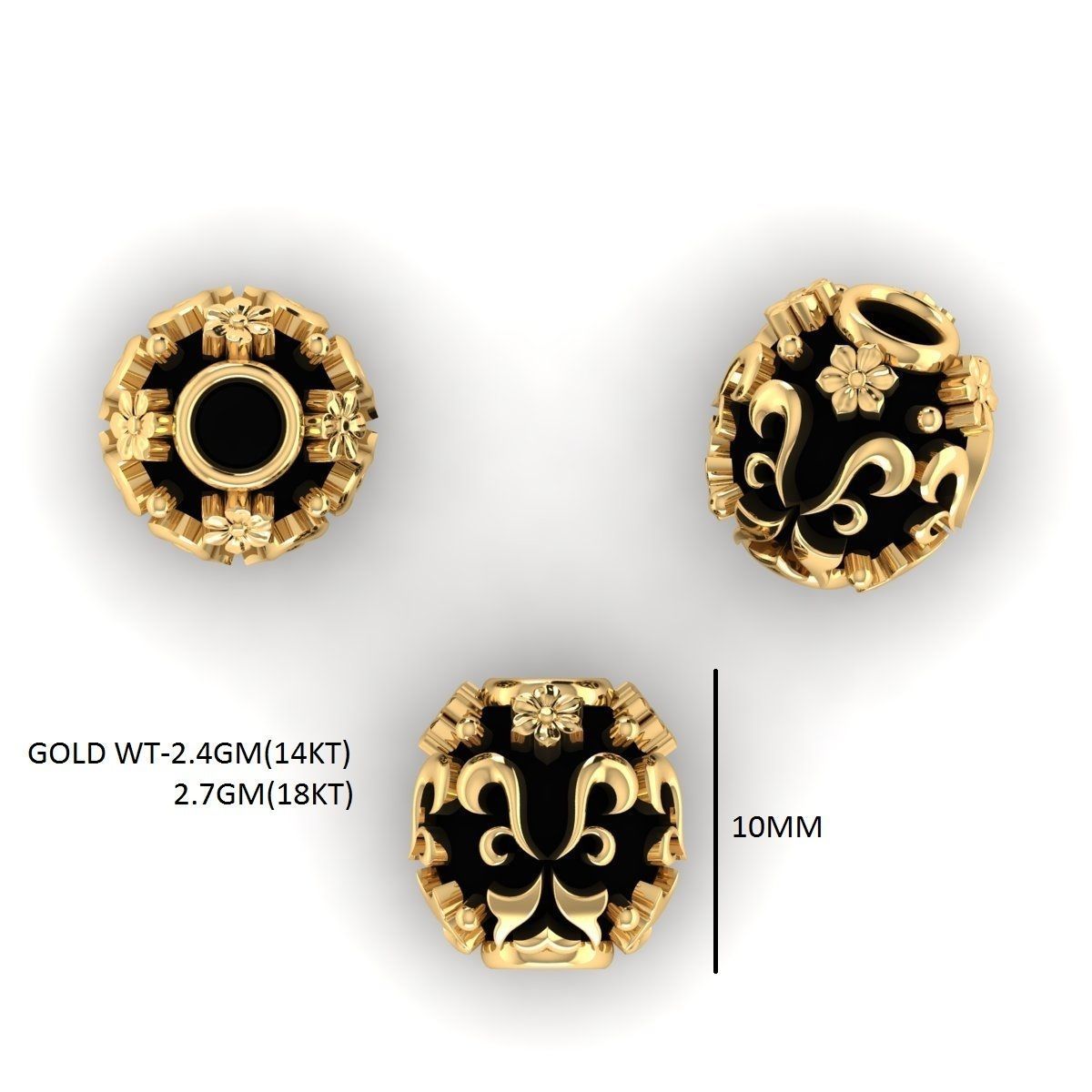 100 Balls Beeds Para 3dm stl print model bulk collection  3D print model_26