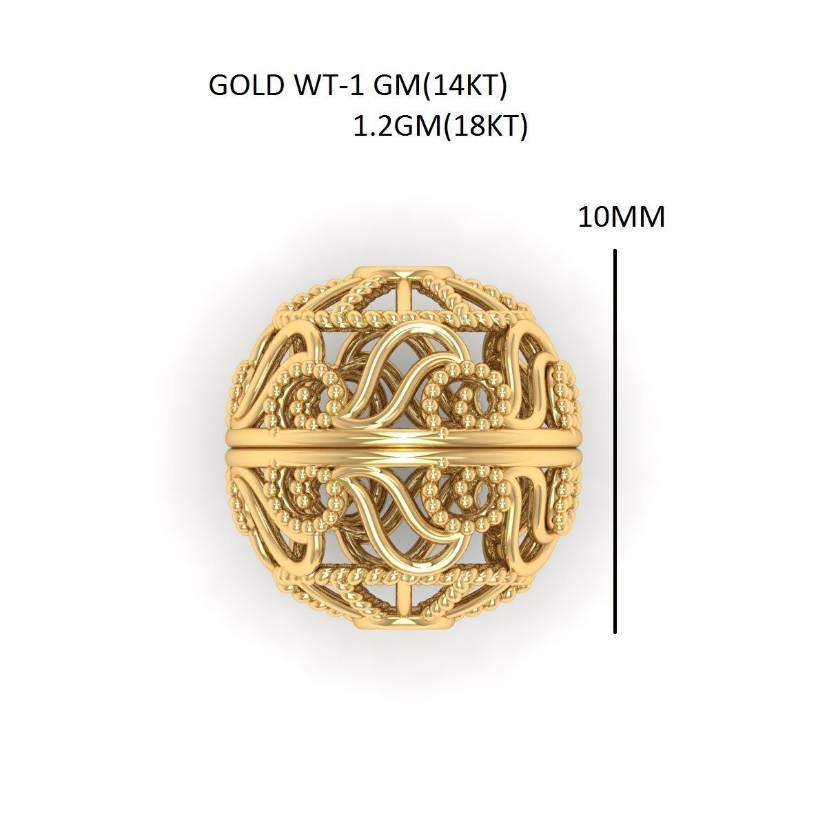 100 Balls Beeds Para 3dm stl print model bulk collection  3D print model_91