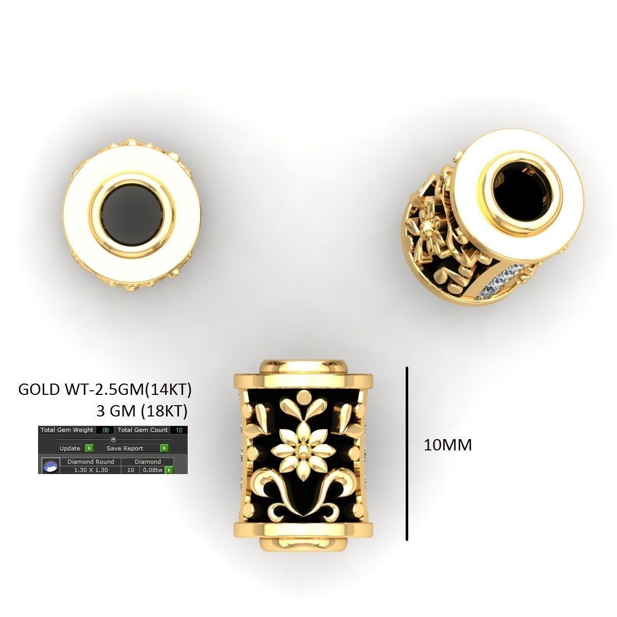 100 Balls Beeds Para 3dm stl print model bulk collection  3D print model_8