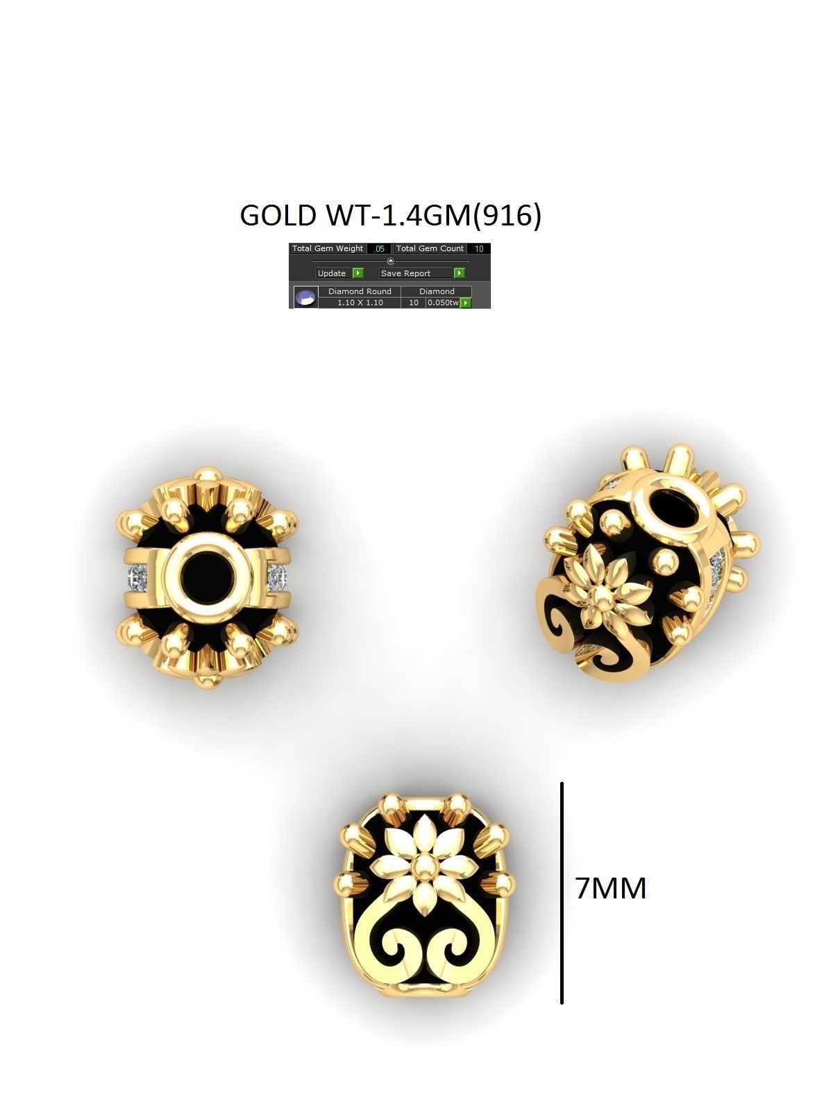 100 Balls Beeds Para 3dm stl print model bulk collection  3D print model_107