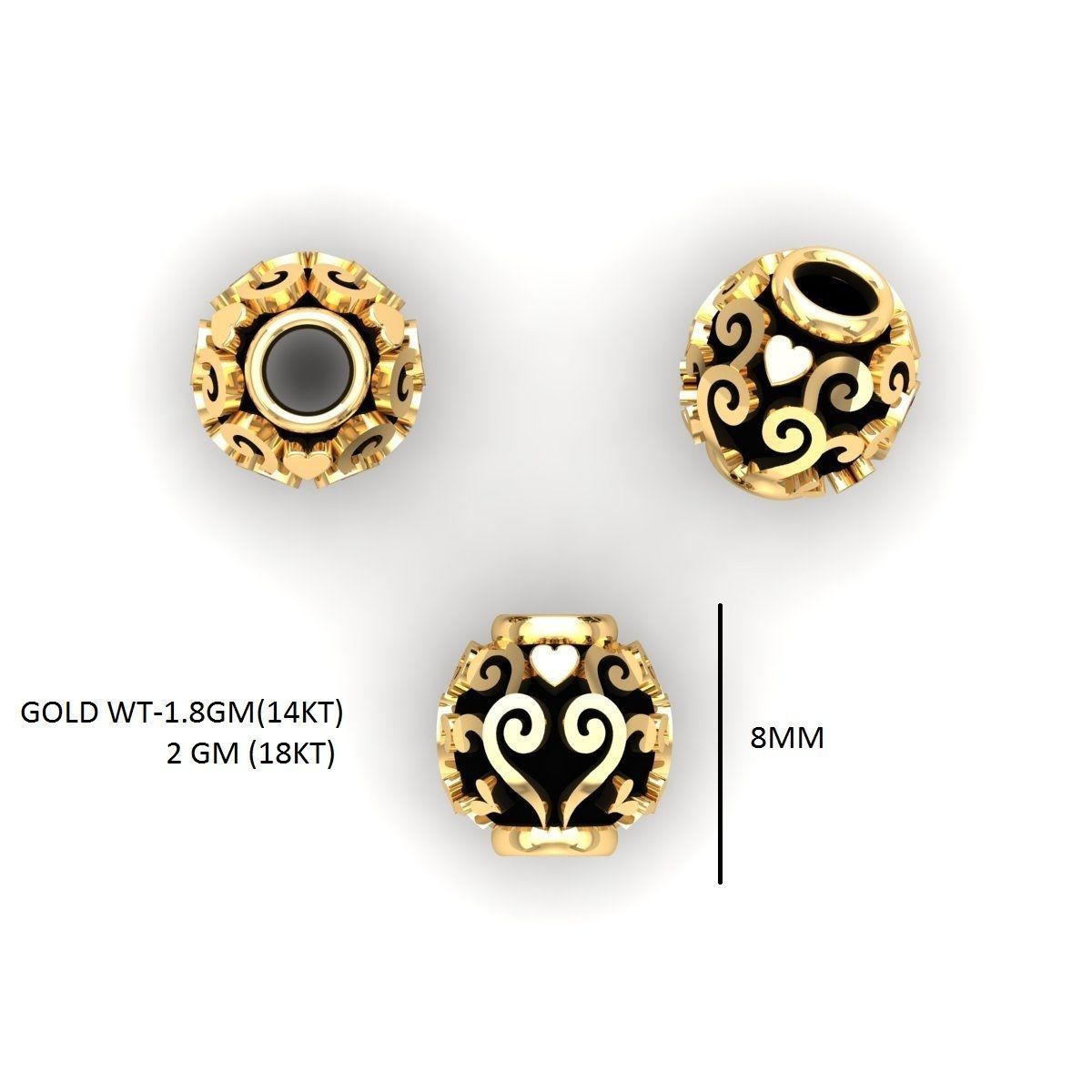 100 Balls Beeds Para 3dm stl print model bulk collection  3D print model_132