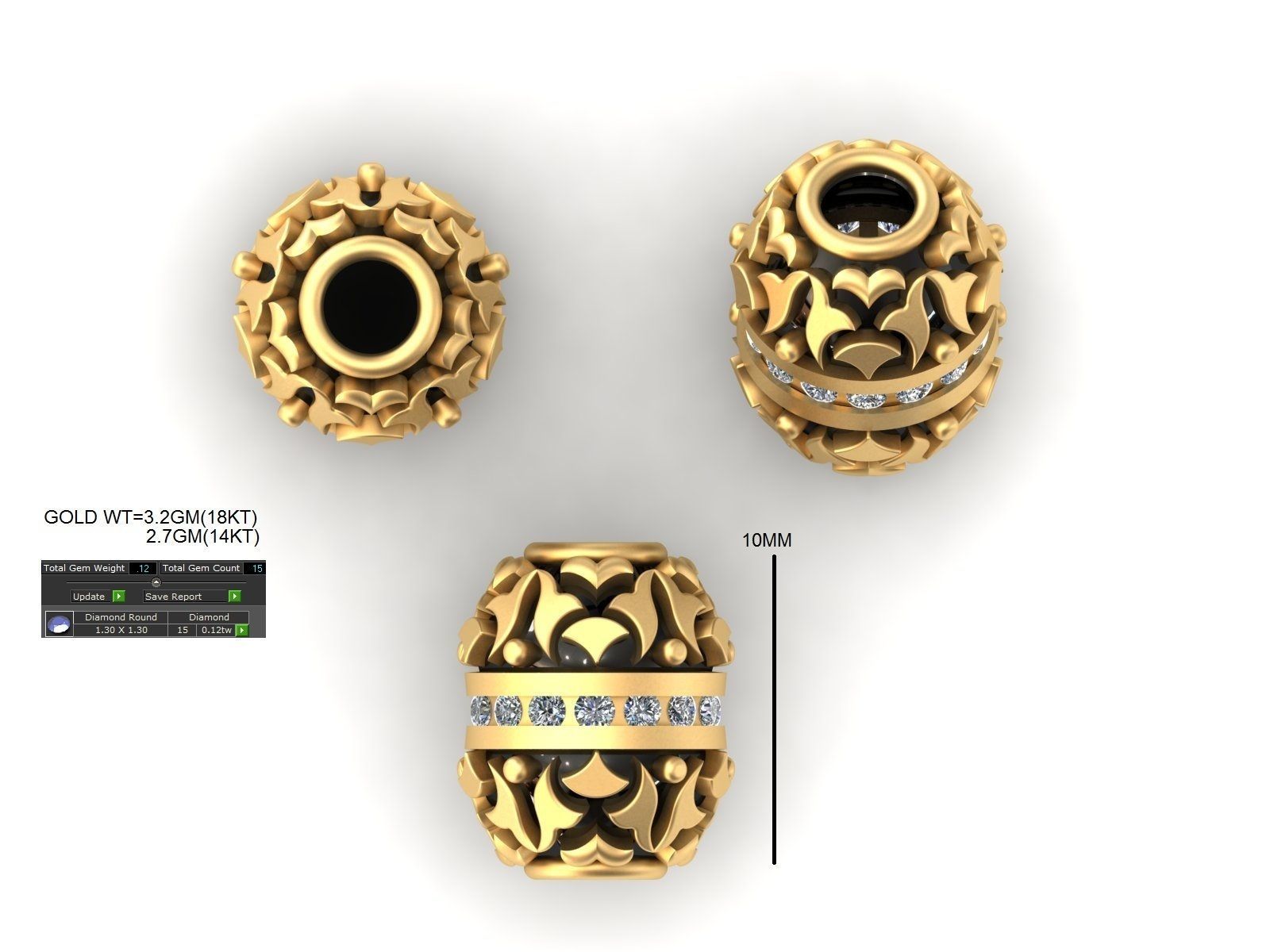 100 Balls Beeds Para 3dm stl print model bulk collection  3D print model_66