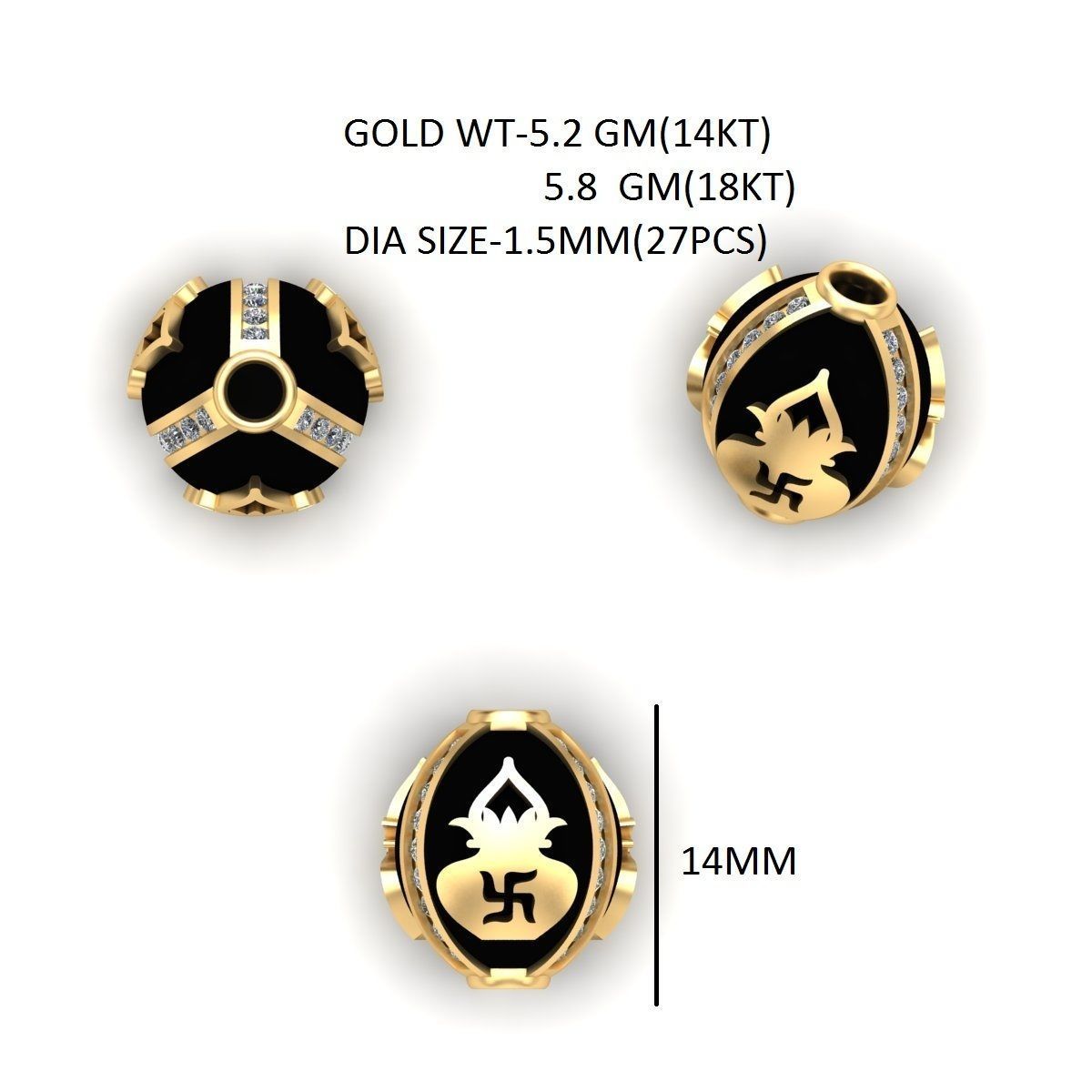 100 Balls Beeds Para 3dm stl print model bulk collection  3D print model_57