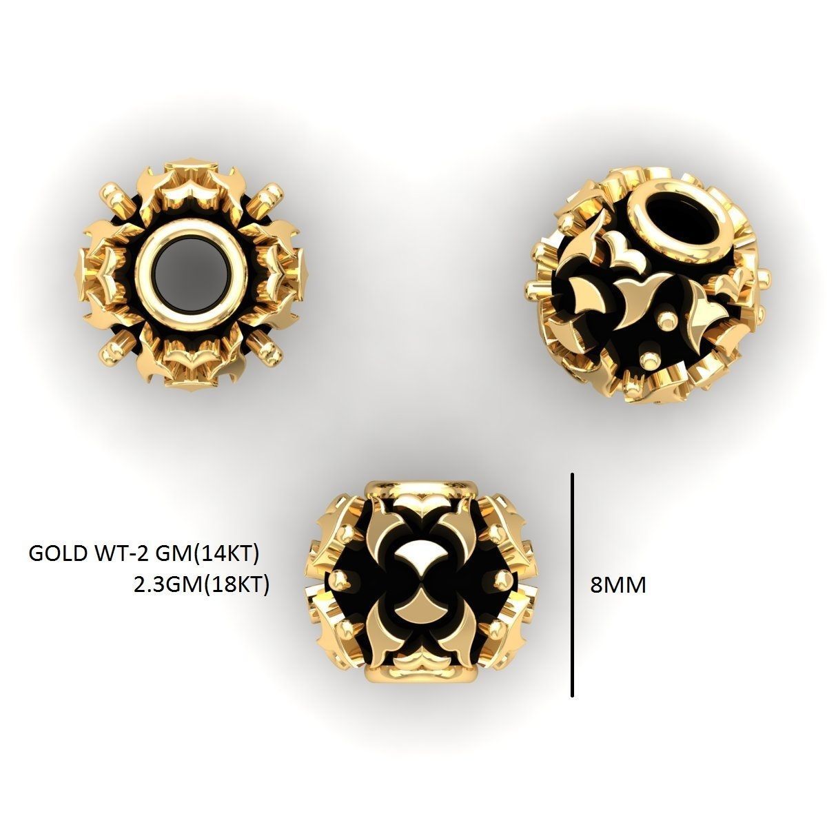 100 Balls Beeds Para 3dm stl print model bulk collection  3D print model_31