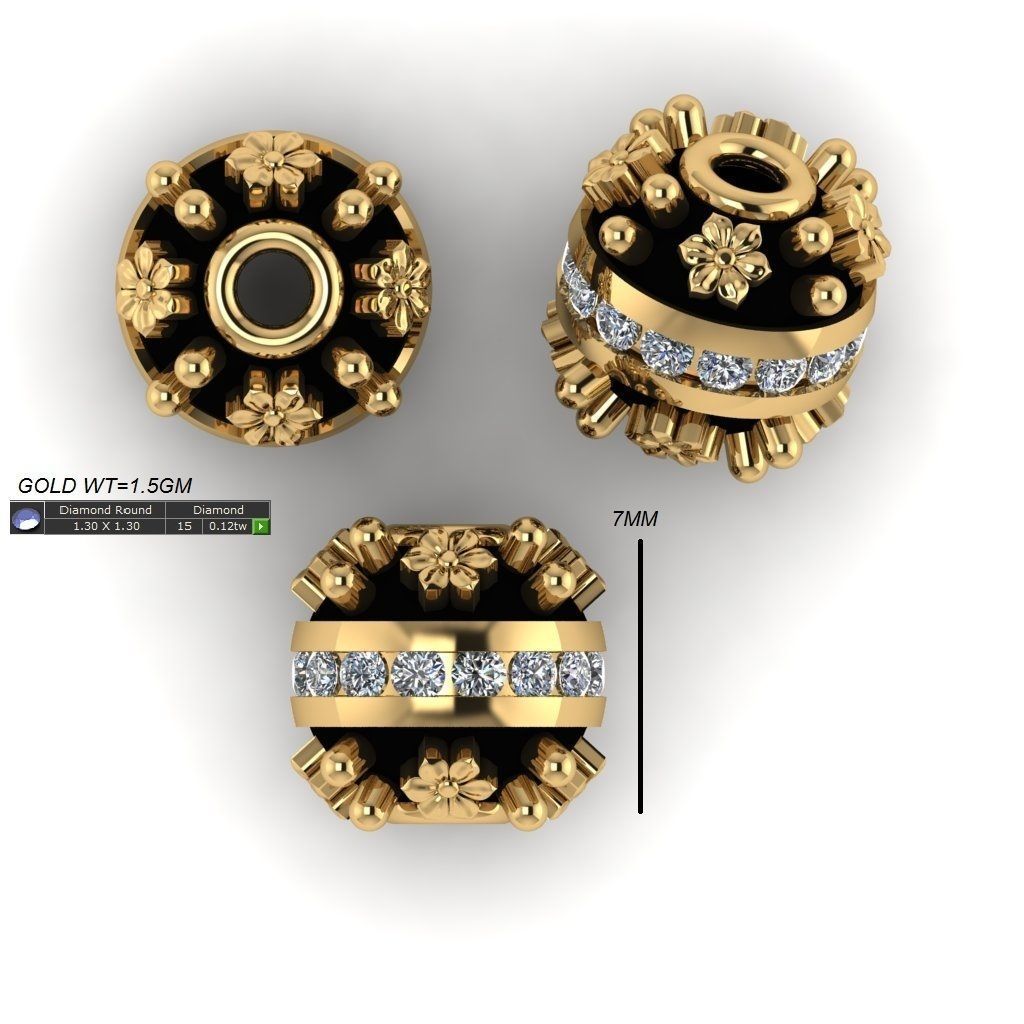 100 Balls Beeds Para 3dm stl print model bulk collection  3D print model_109