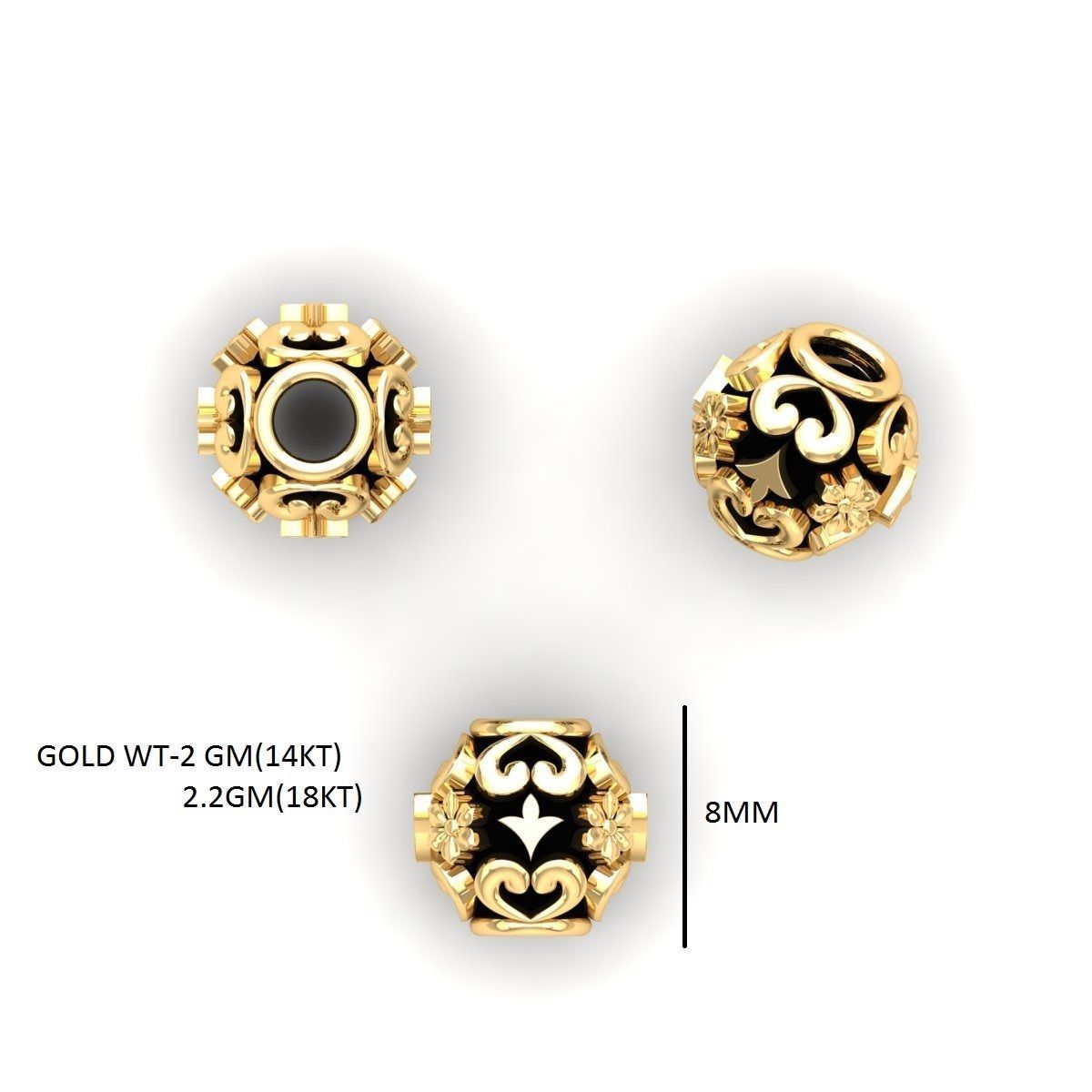 100 Balls Beeds Para 3dm stl print model bulk collection  3D print model_36