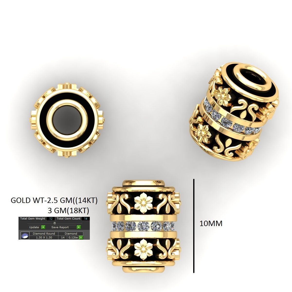 100 Balls Beeds Para 3dm stl print model bulk collection  3D print model_18