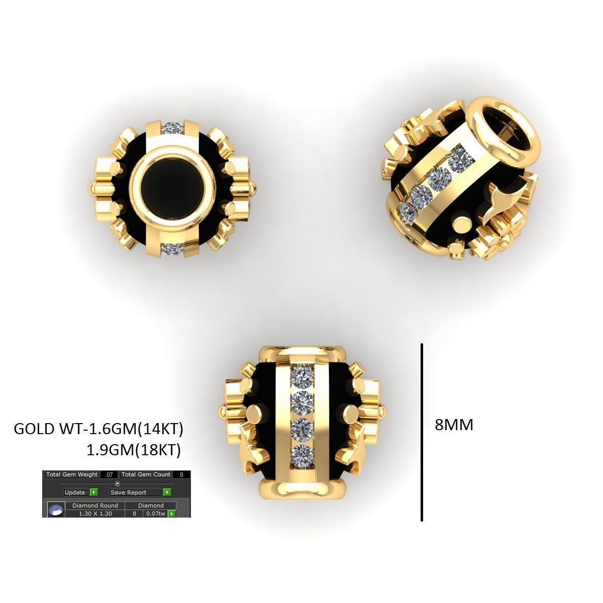 100 Balls Beeds Para 3dm stl print model bulk collection  3D print model_126