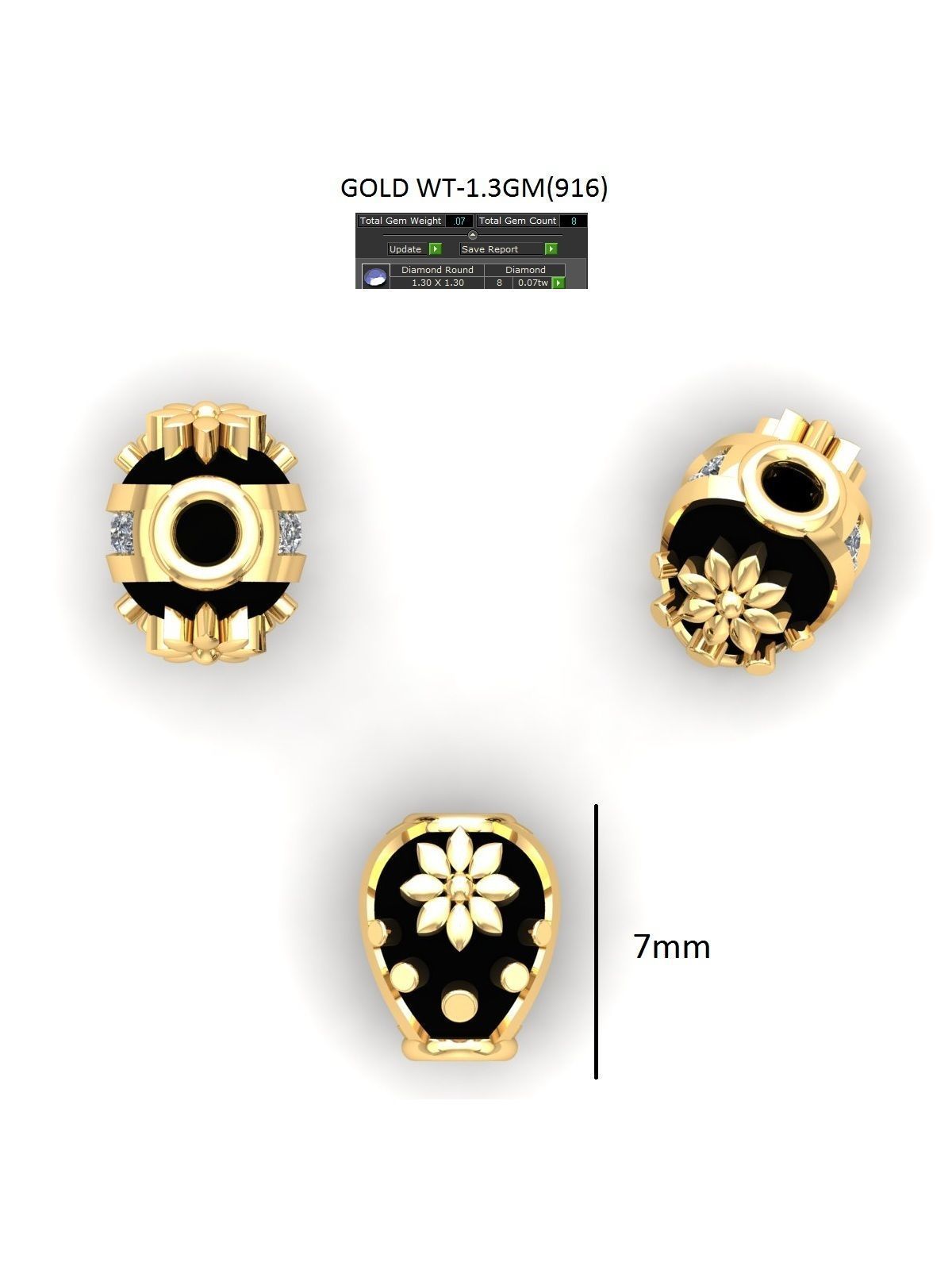 100 Balls Beeds Para 3dm stl print model bulk collection  3D print model_110