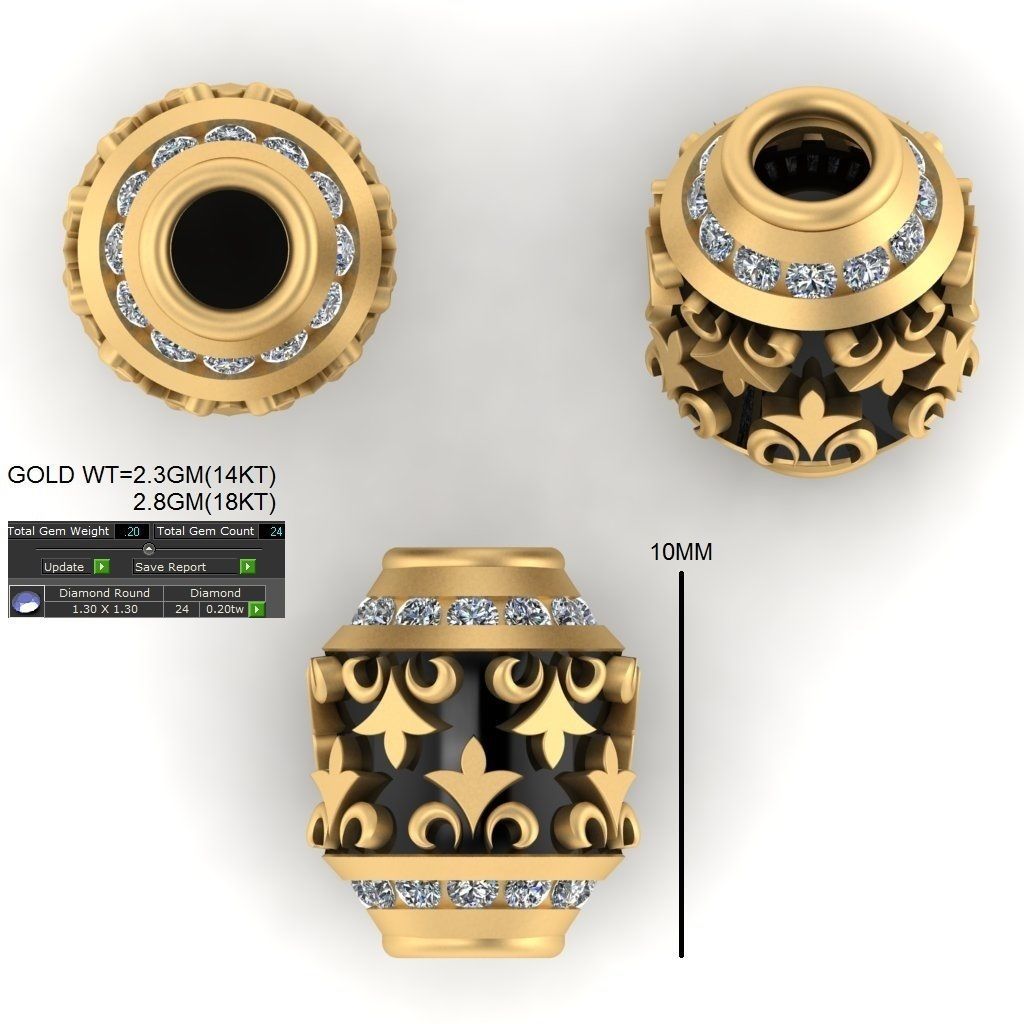 100 Balls Beeds Para 3dm stl print model bulk collection  3D print model_69