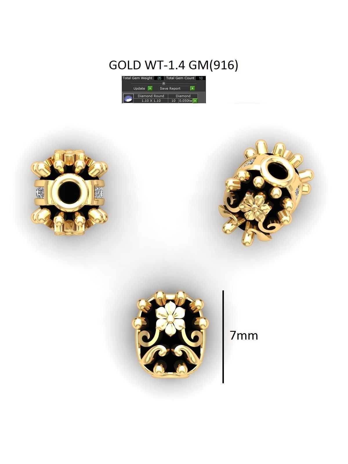100 Balls Beeds Para 3dm stl print model bulk collection  3D print model_108