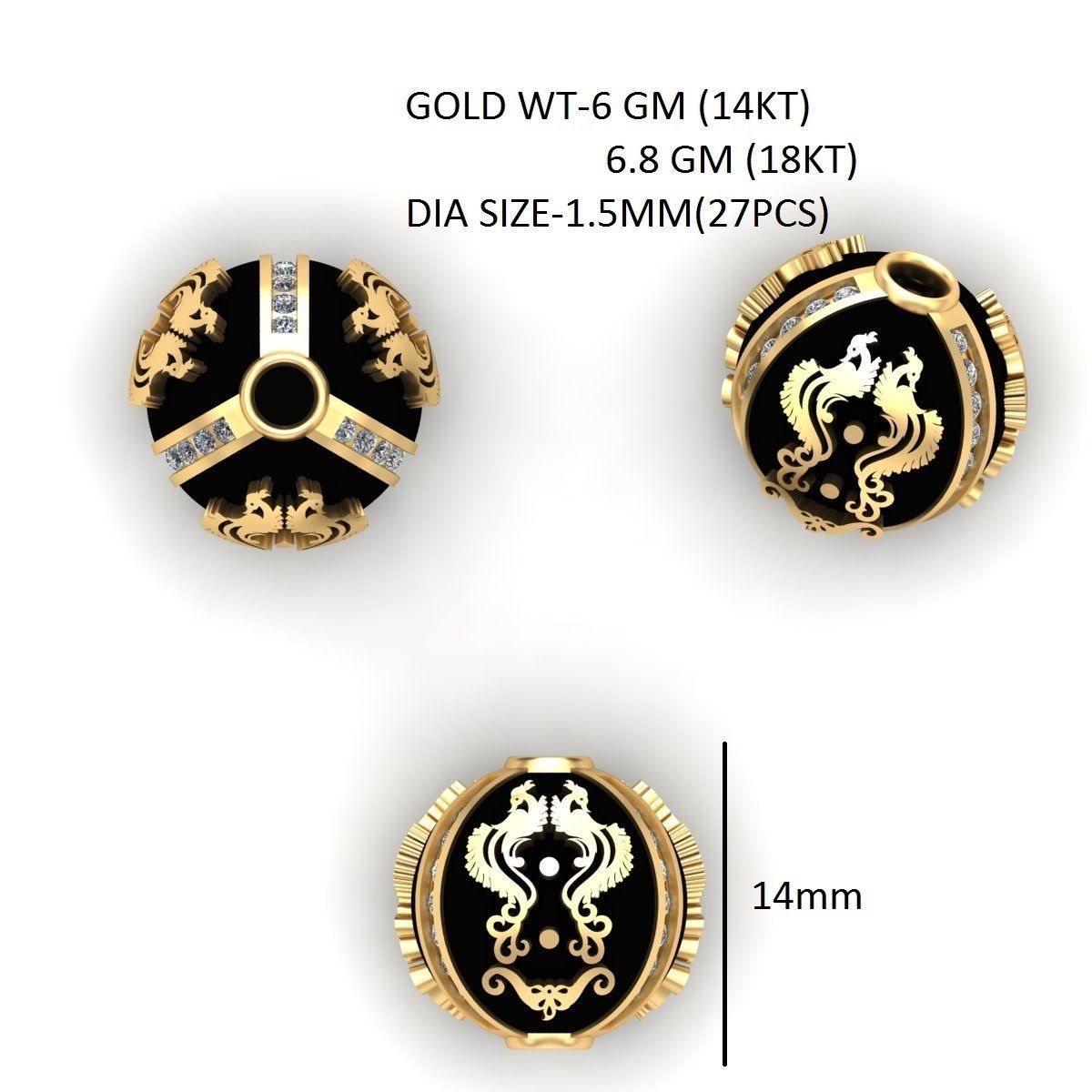 100 Balls Beeds Para 3dm stl print model bulk collection  3D print model_56