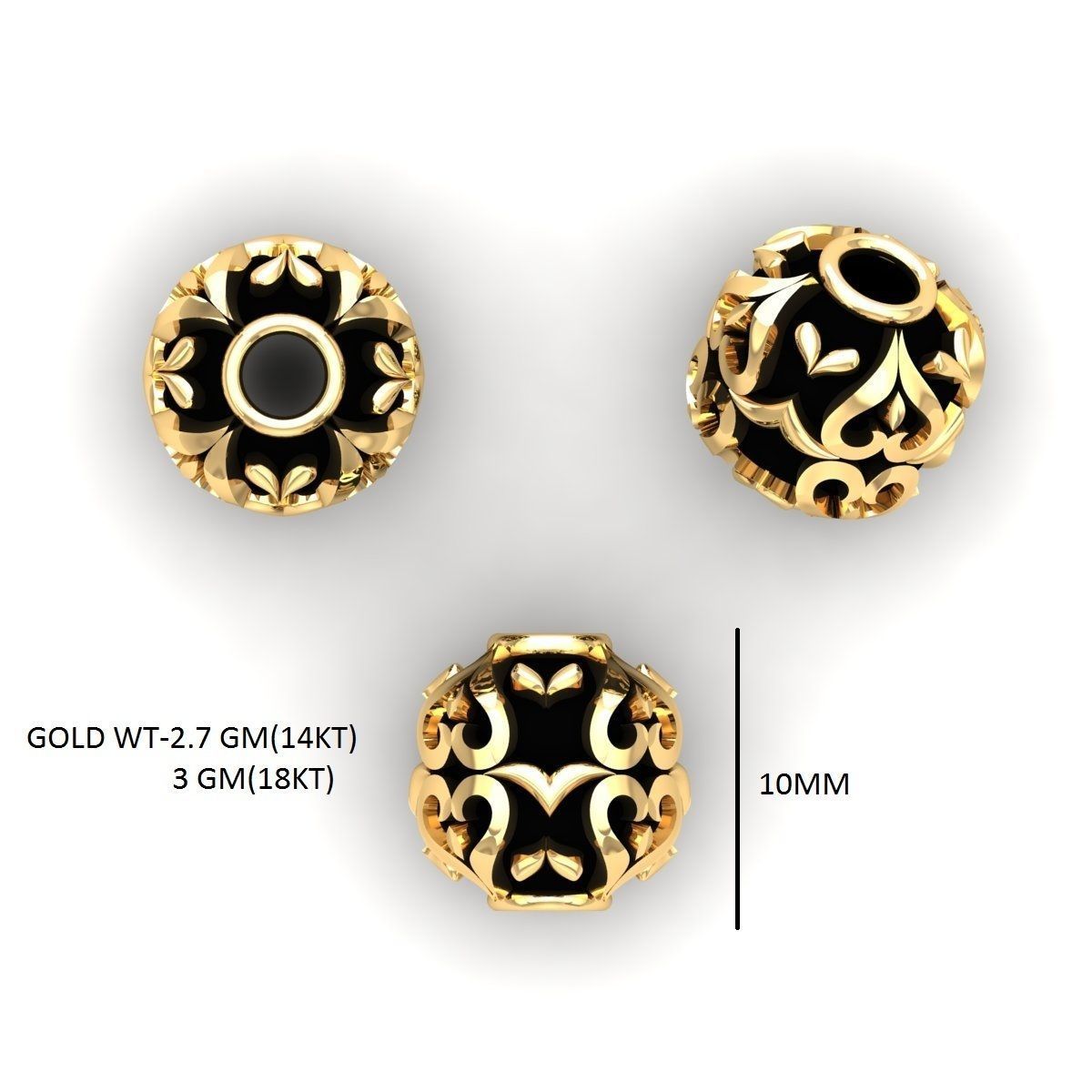 100 Balls Beeds Para 3dm stl print model bulk collection  3D print model_136